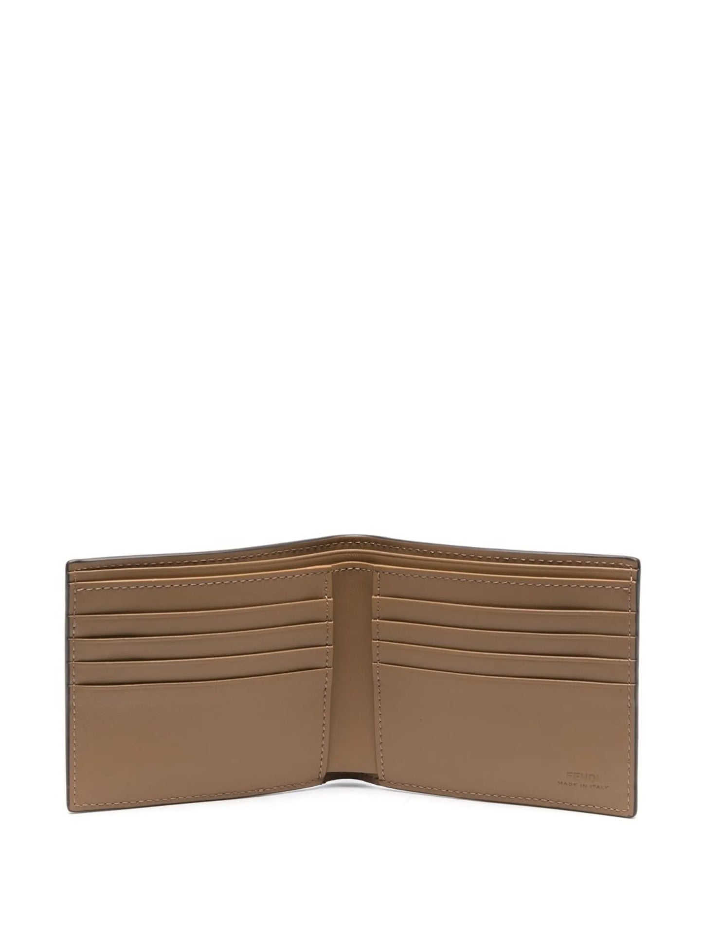 monogram-print bi-fold wallet