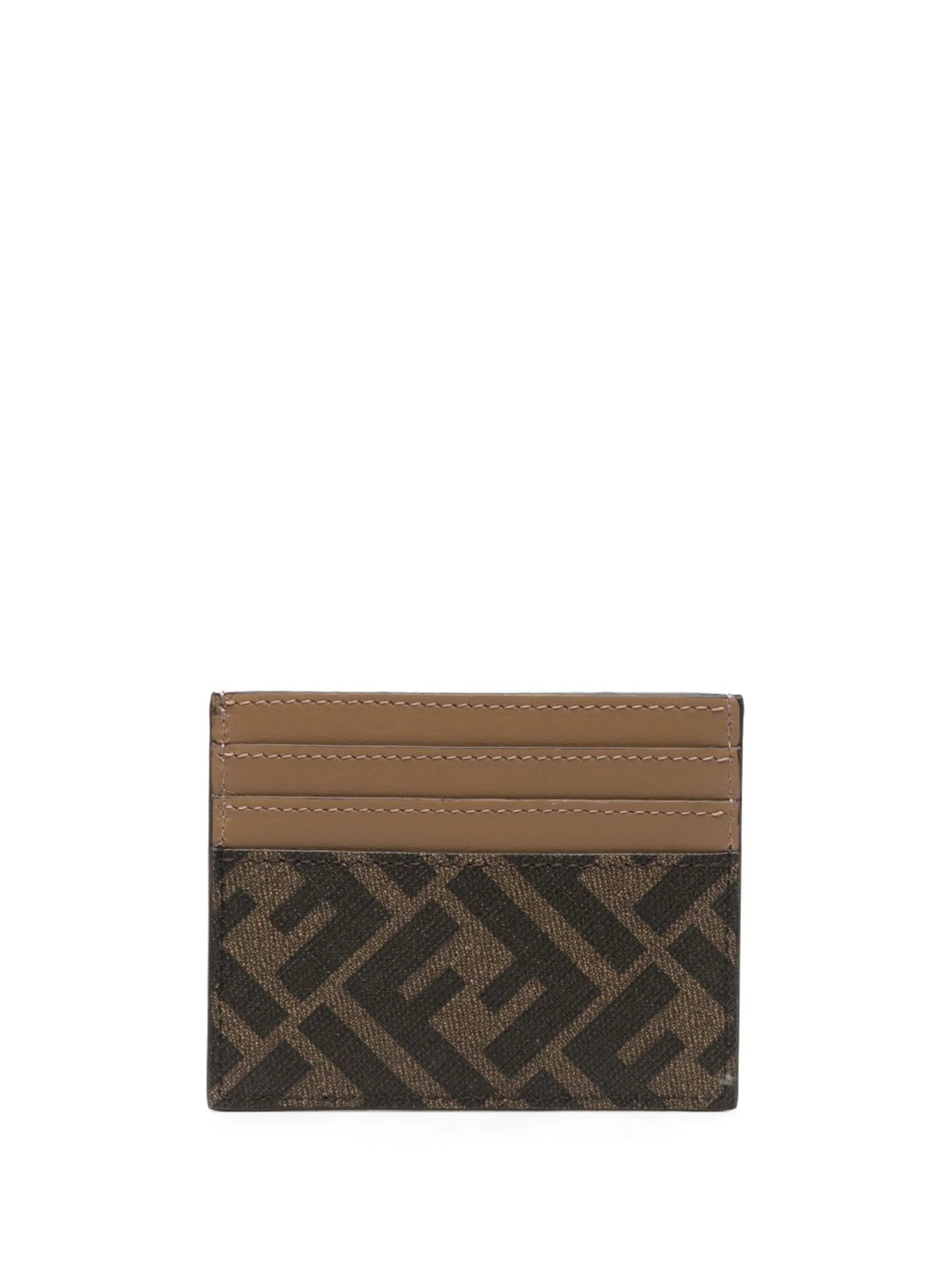 logo-print cardholder