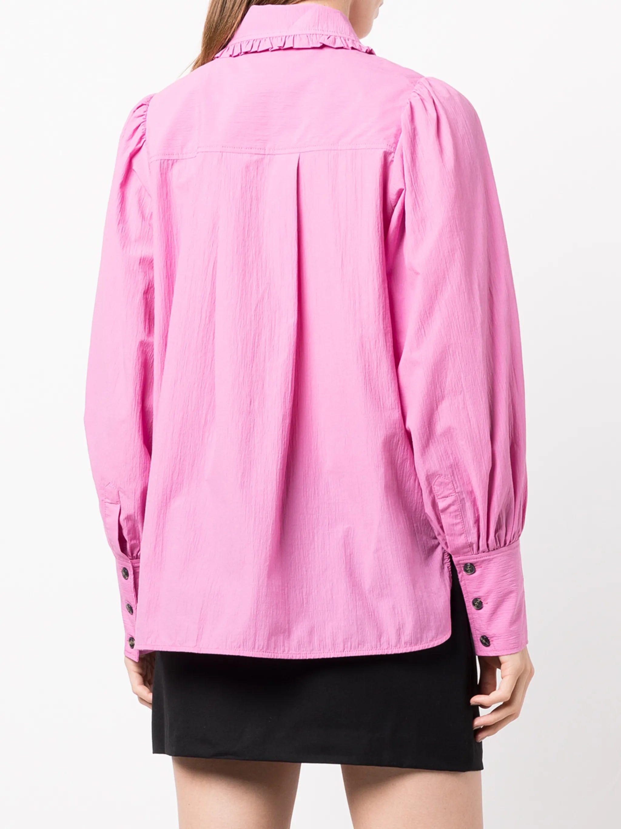 puff-sleeve shirt