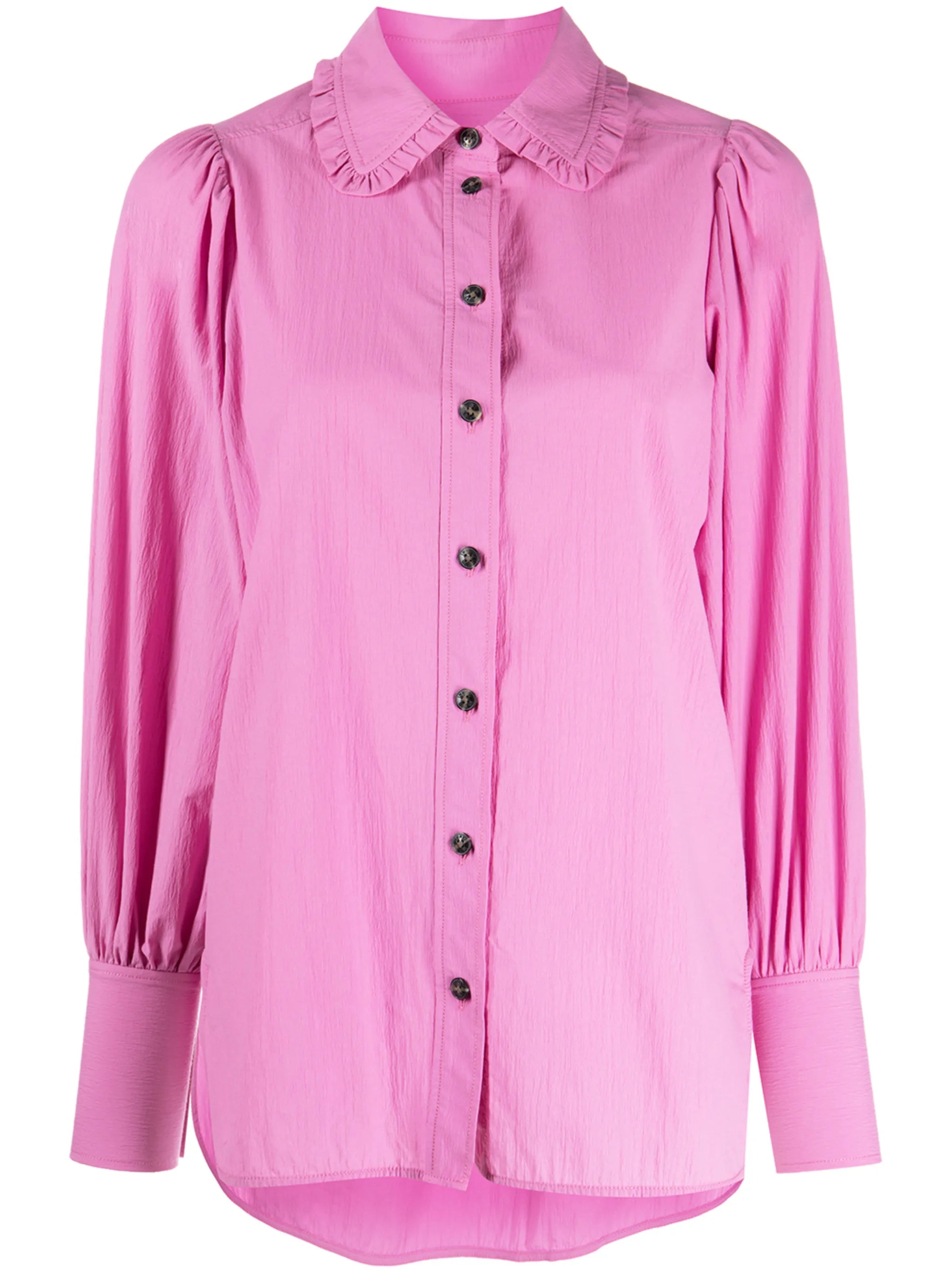 puff-sleeve shirt
