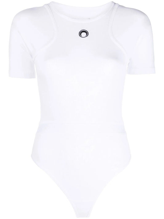 logo-print organic-cotton bodysuit