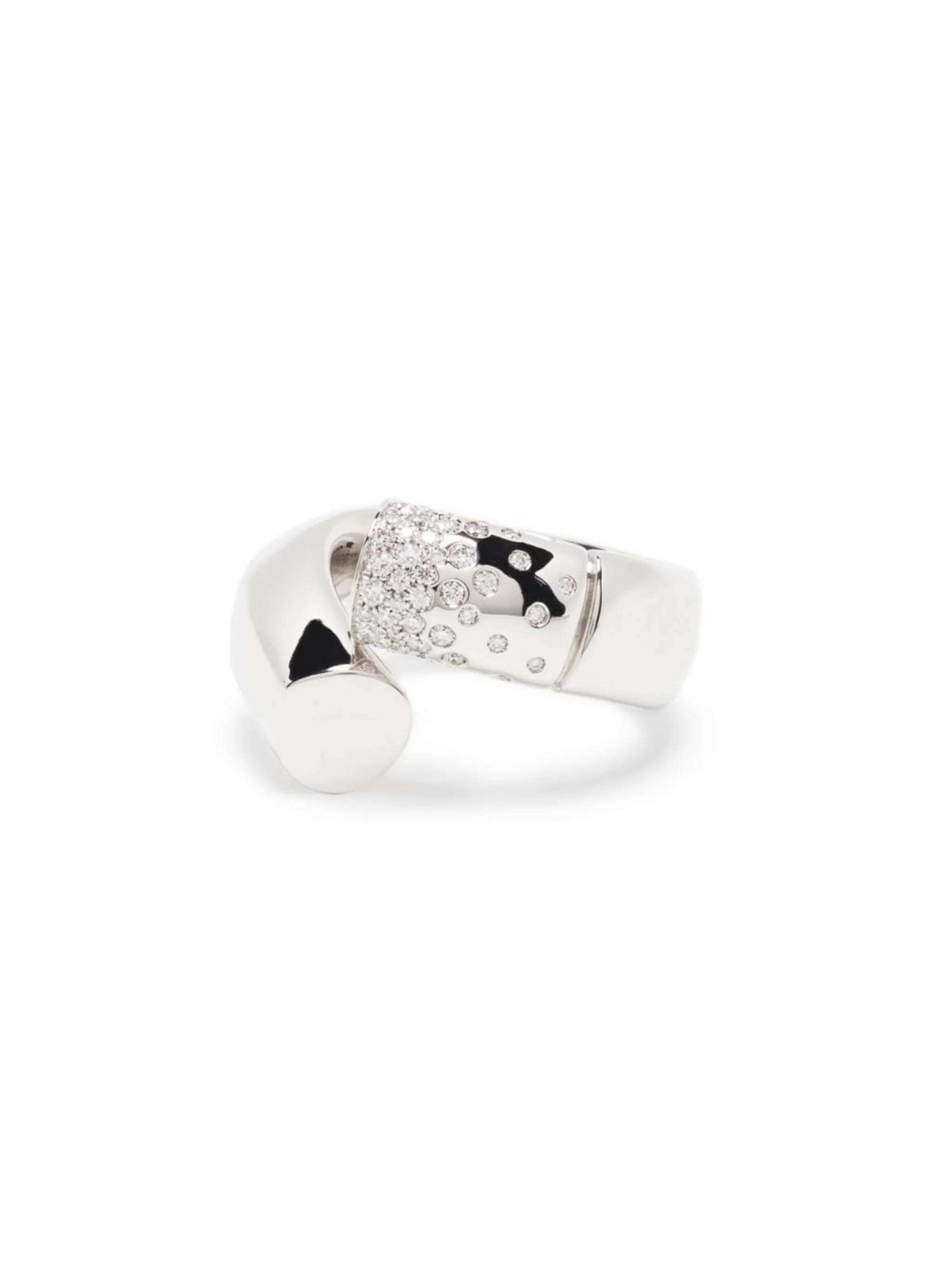 18kt white gold Large Oera diamond ring