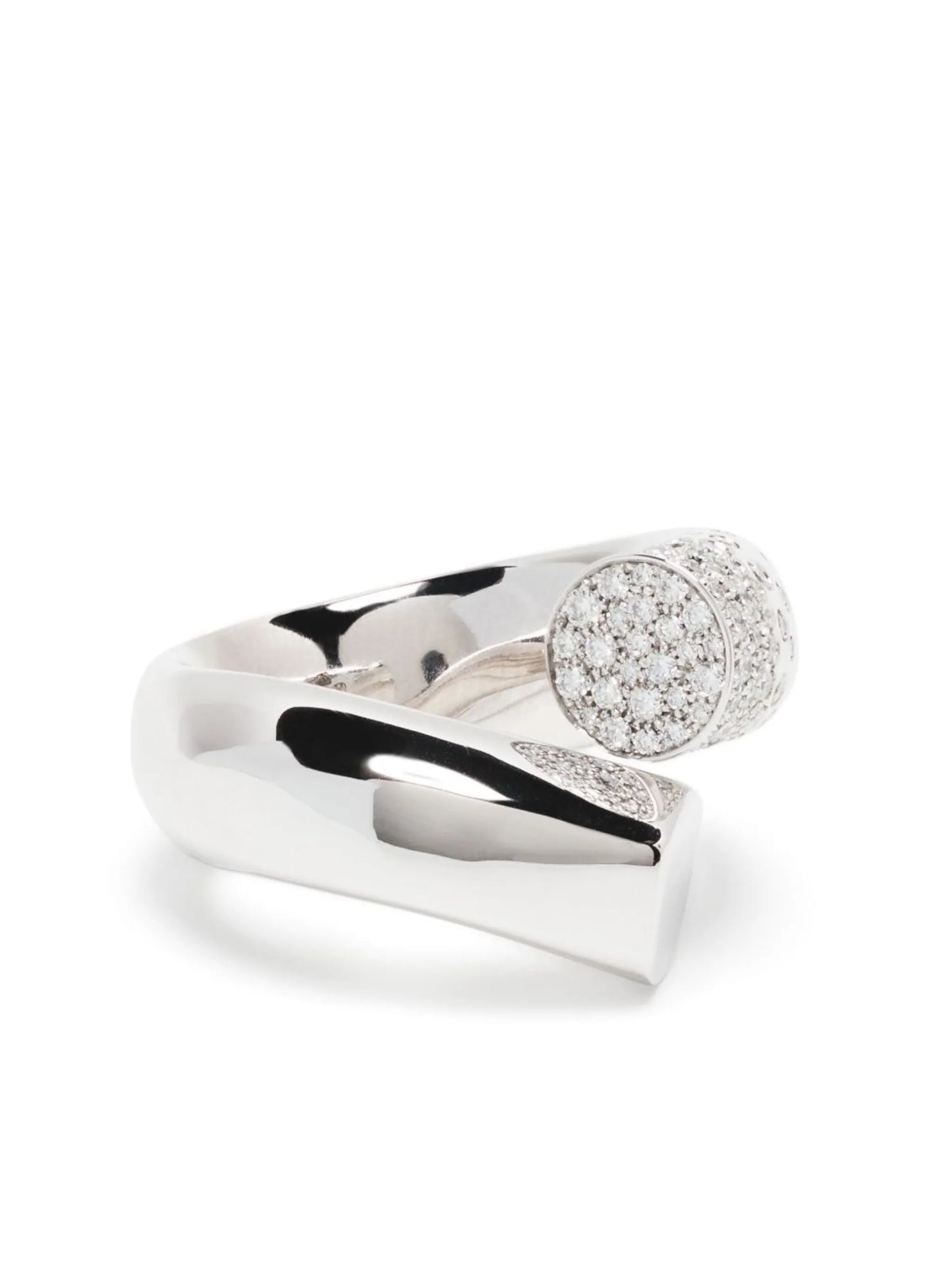 18kt white gold Large Oera diamond ring