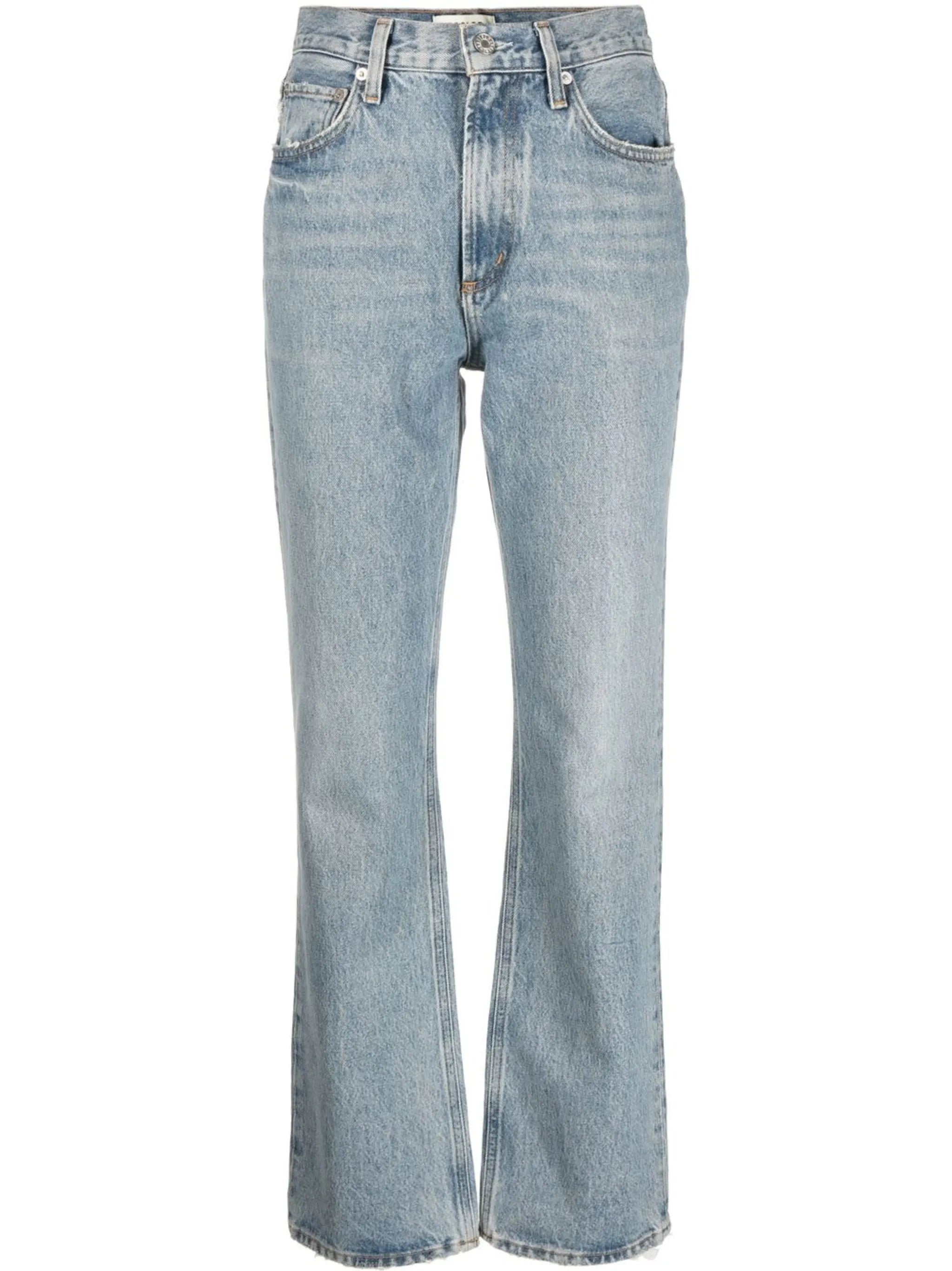high-rise bootcut jeans