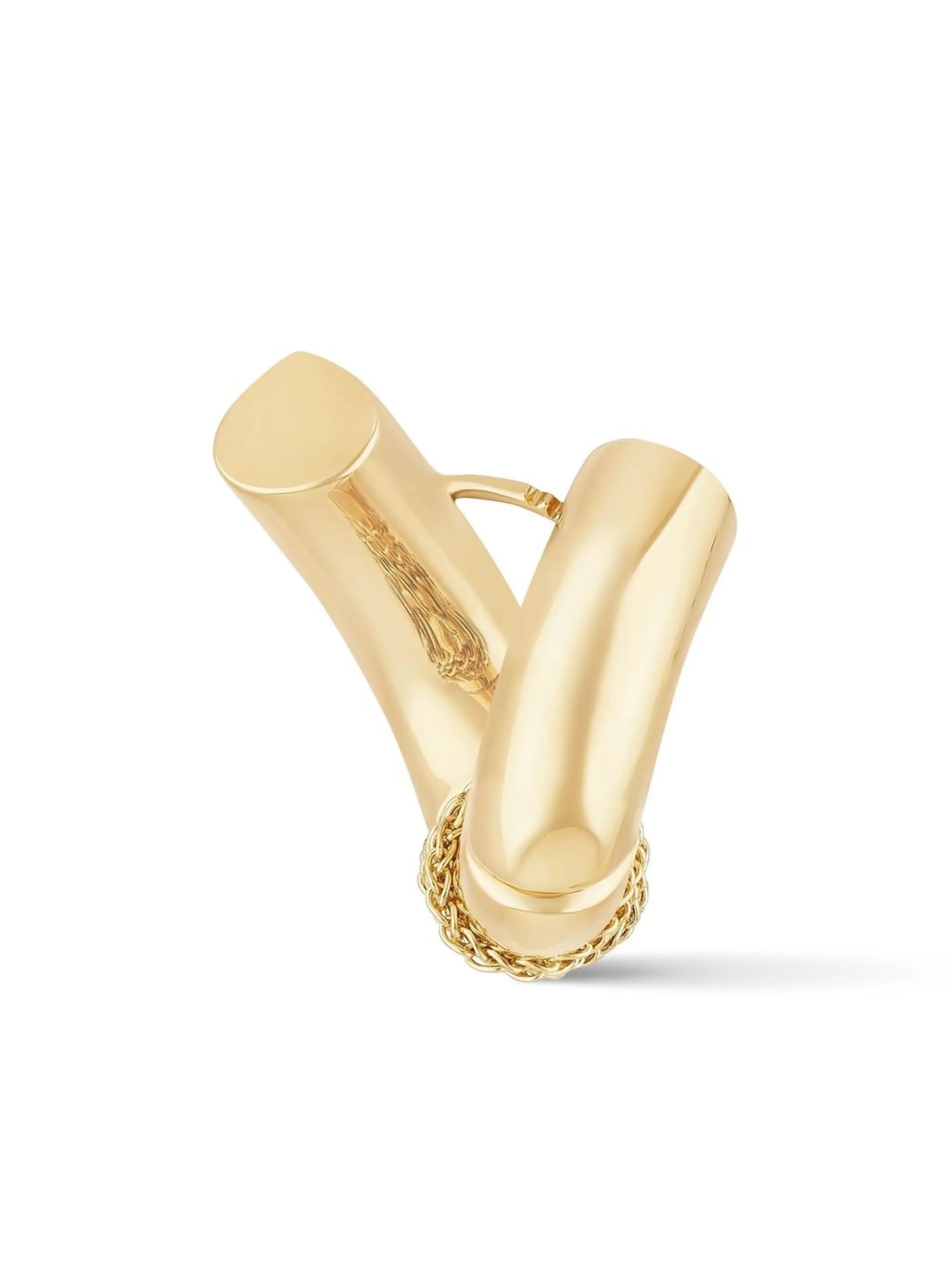 18kt yellow gold Oera chain-detail drop earrings