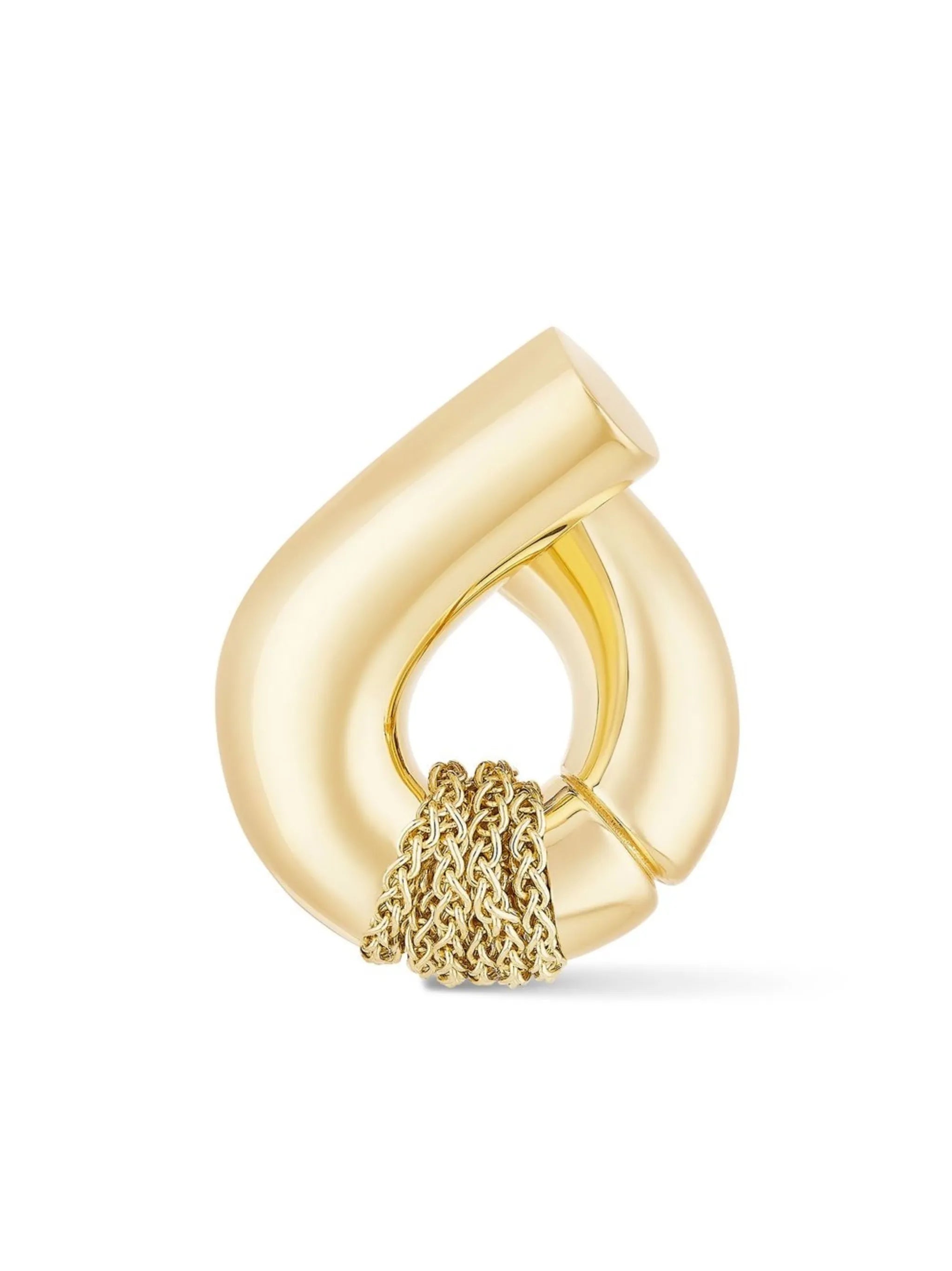 18kt yellow gold Oera chain-detail drop earrings