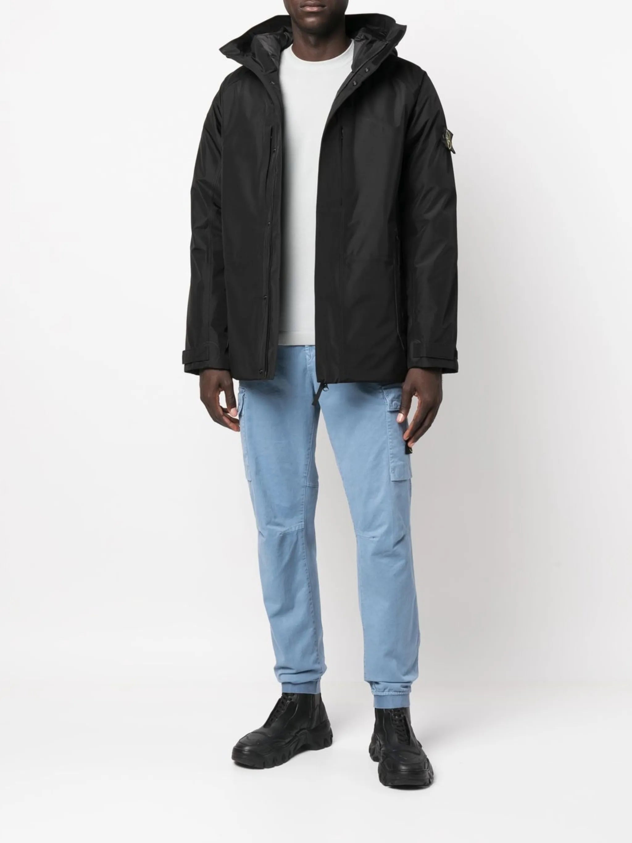 Compass hooded puffer jacket