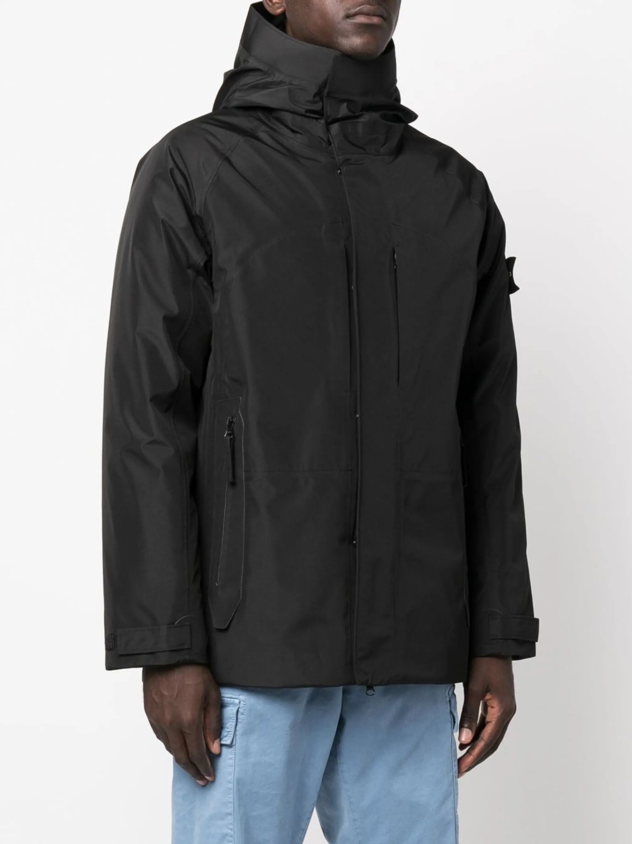 Compass hooded puffer jacket