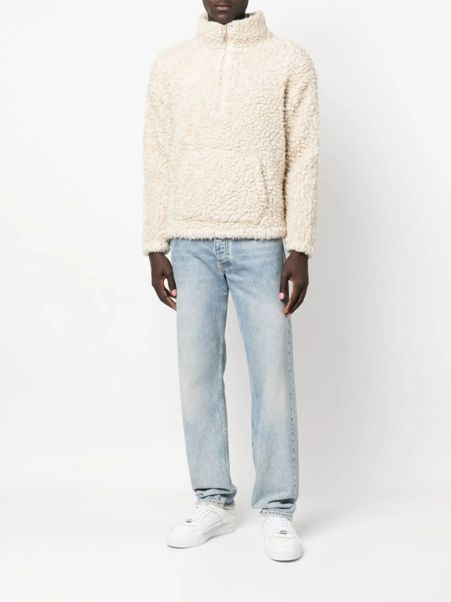 half-zip fleece jumper