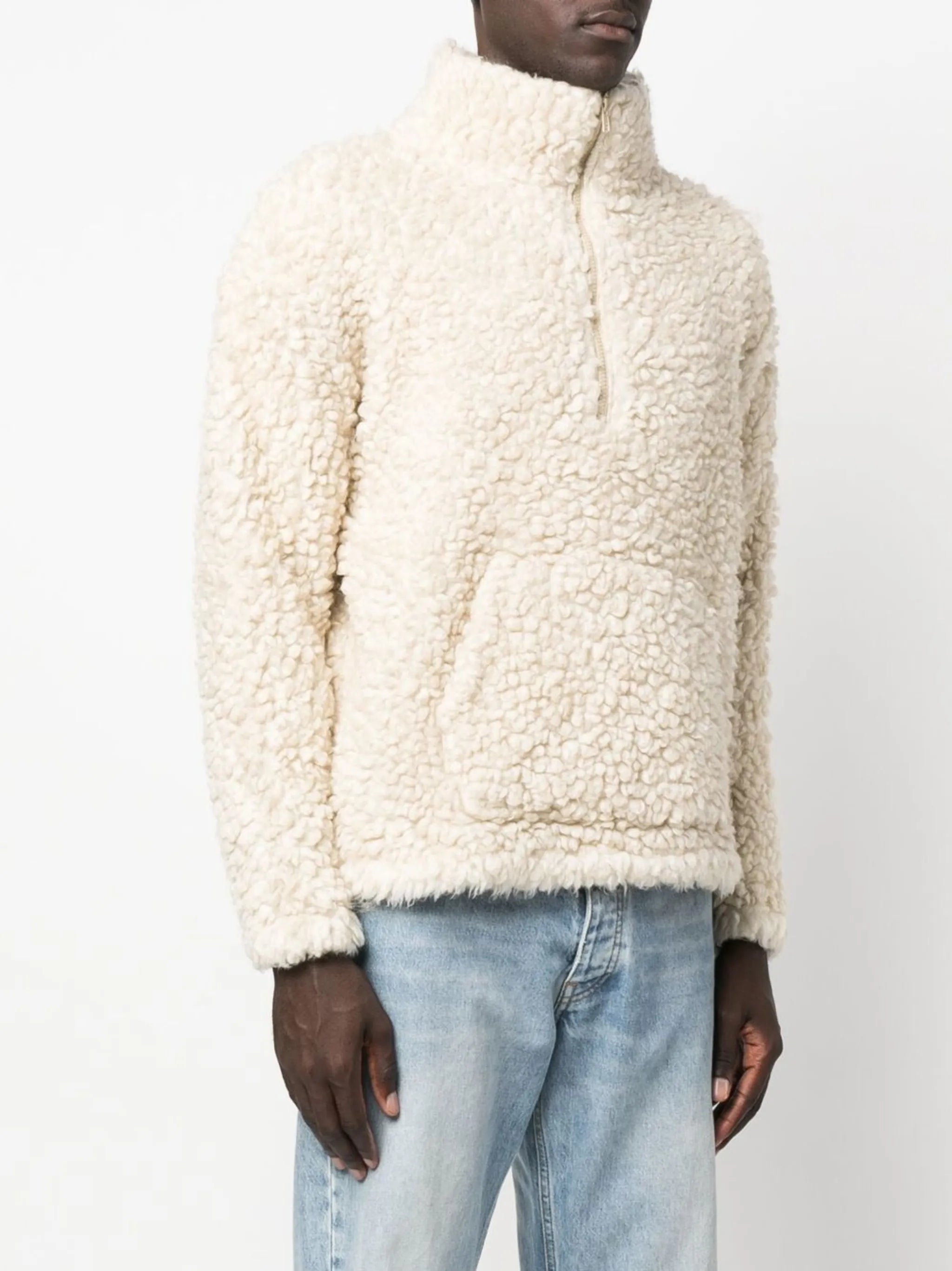 half-zip fleece jumper