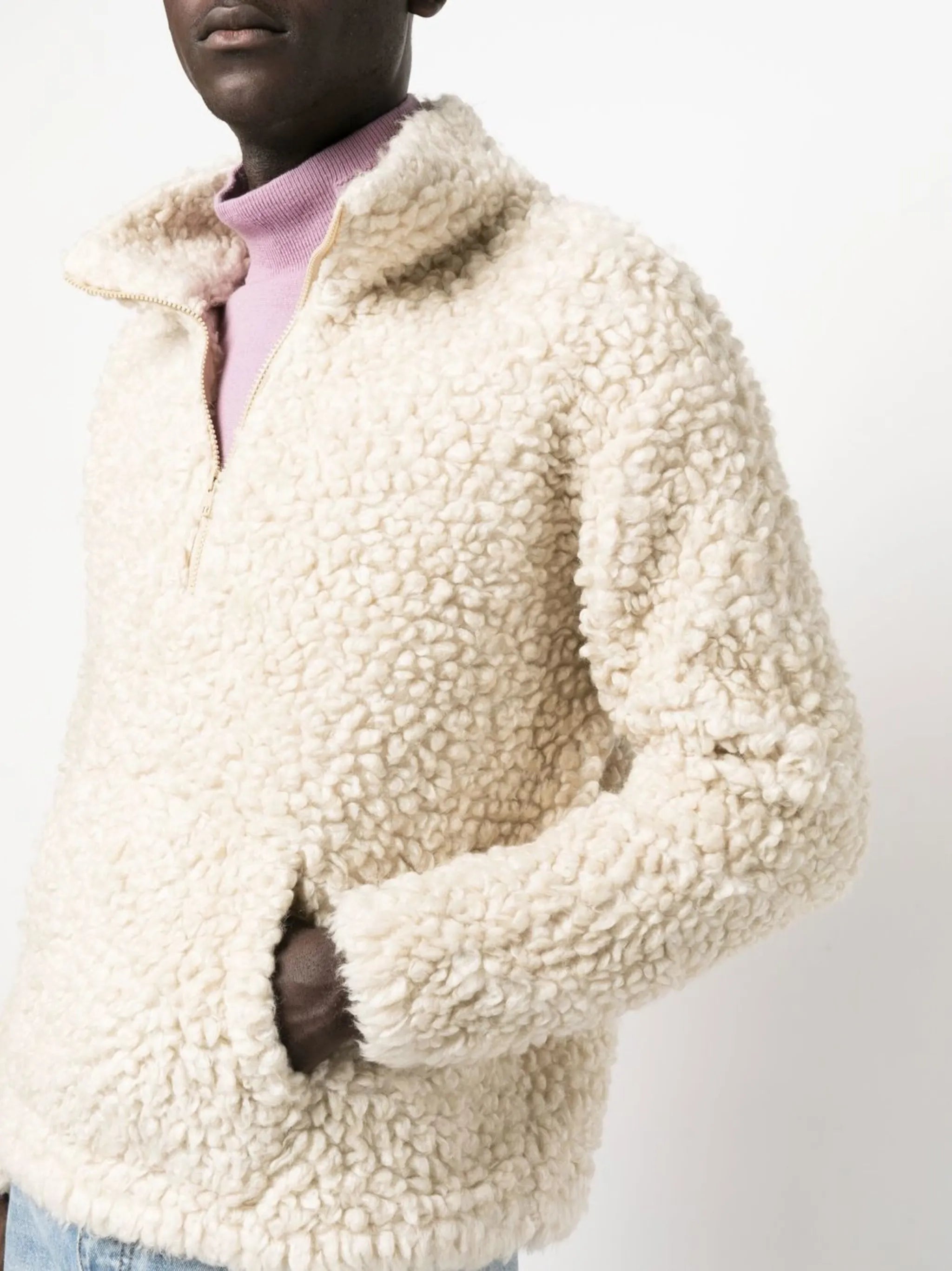 half-zip fleece jumper
