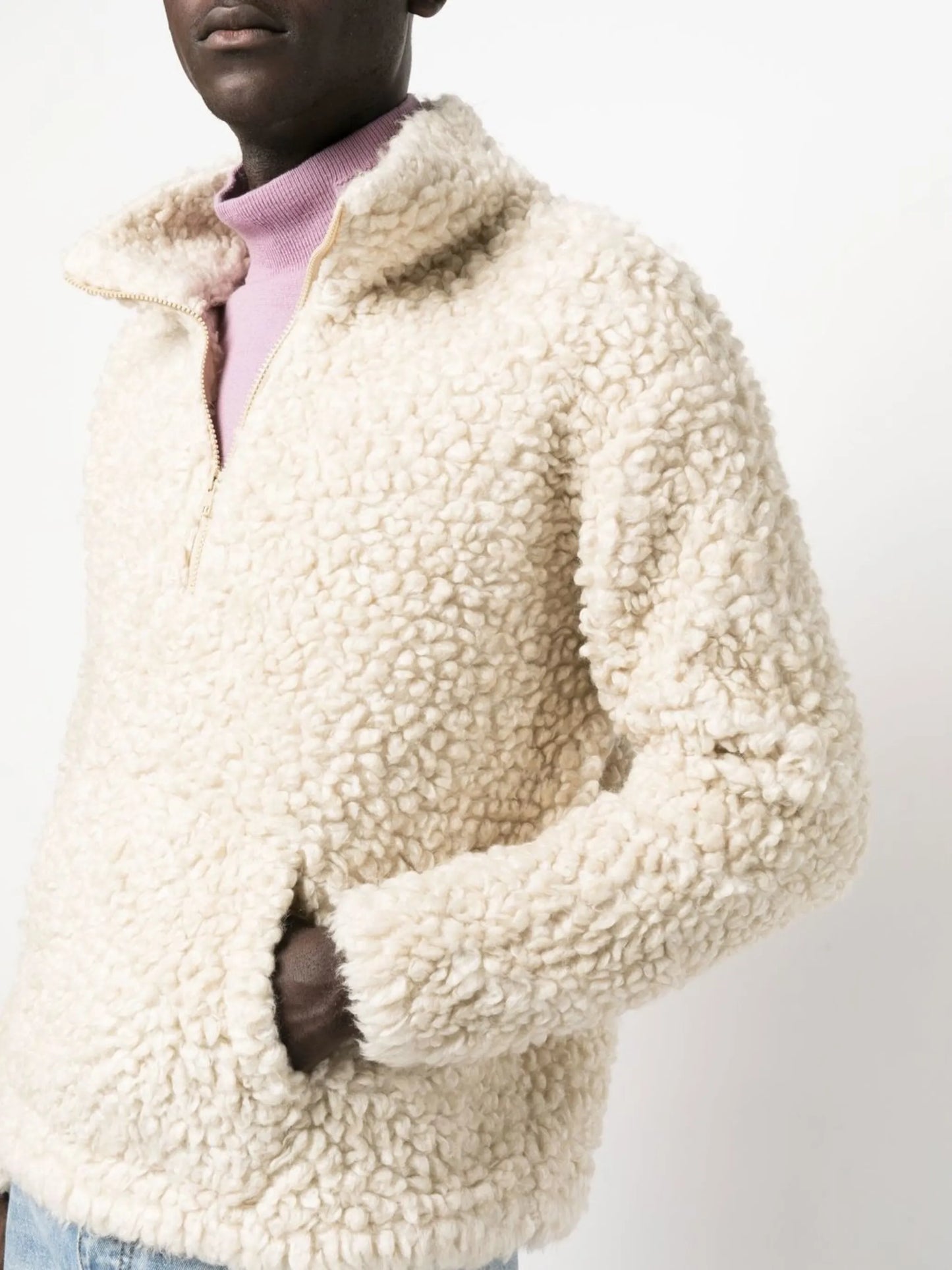 half-zip fleece jumper