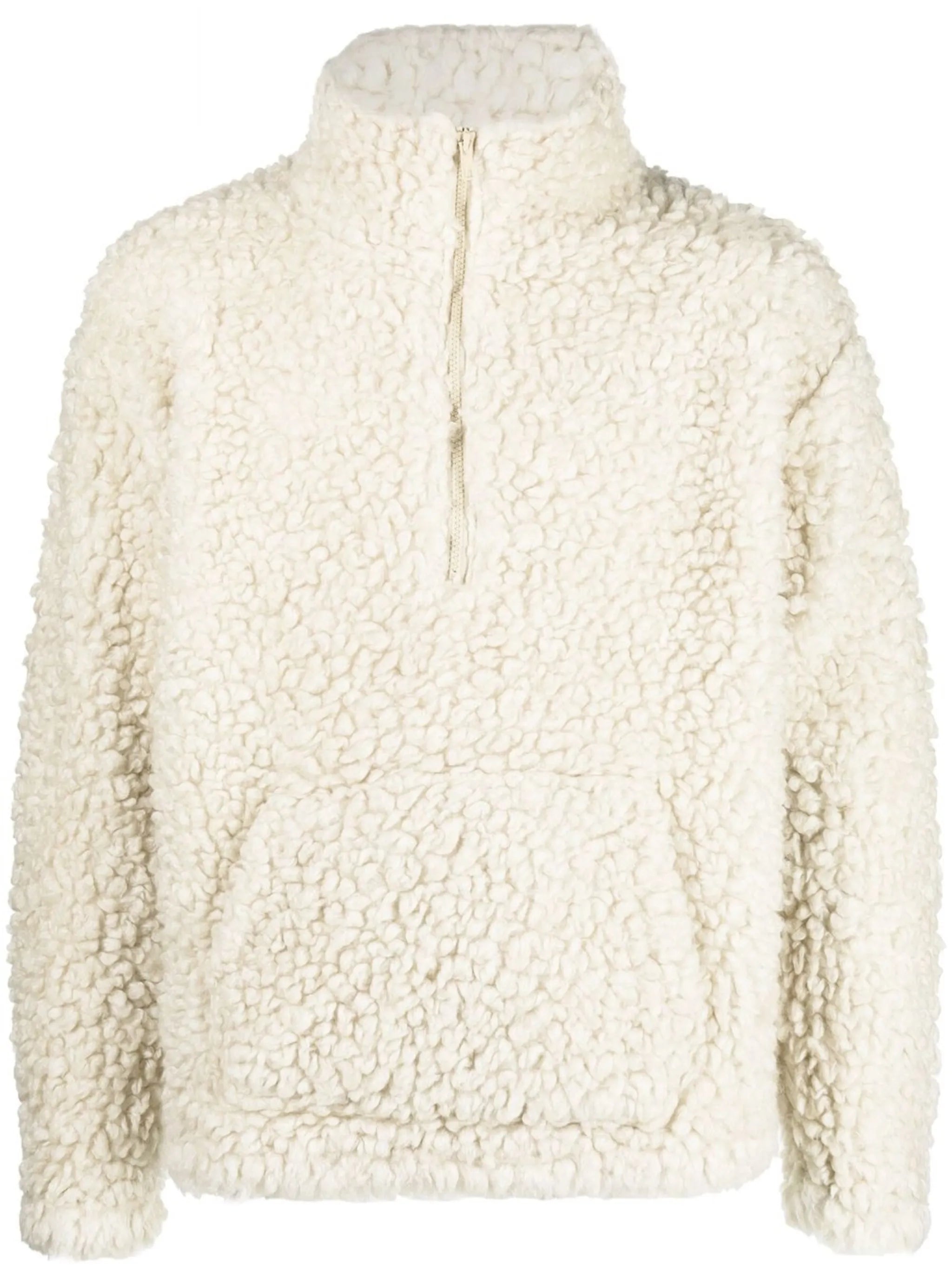 half-zip fleece jumper