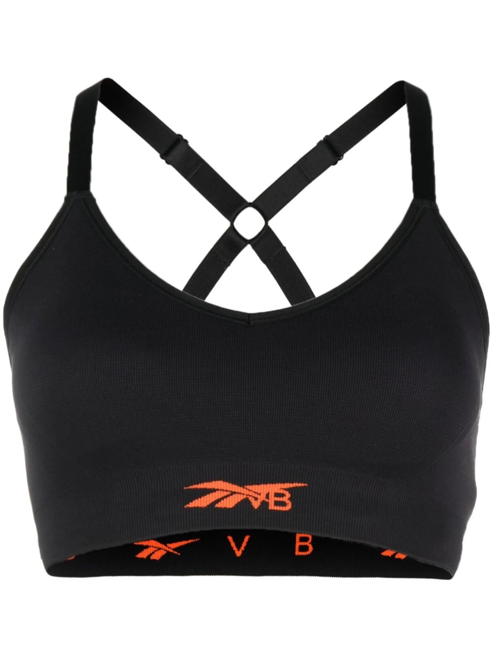 logo-print Workout bra
