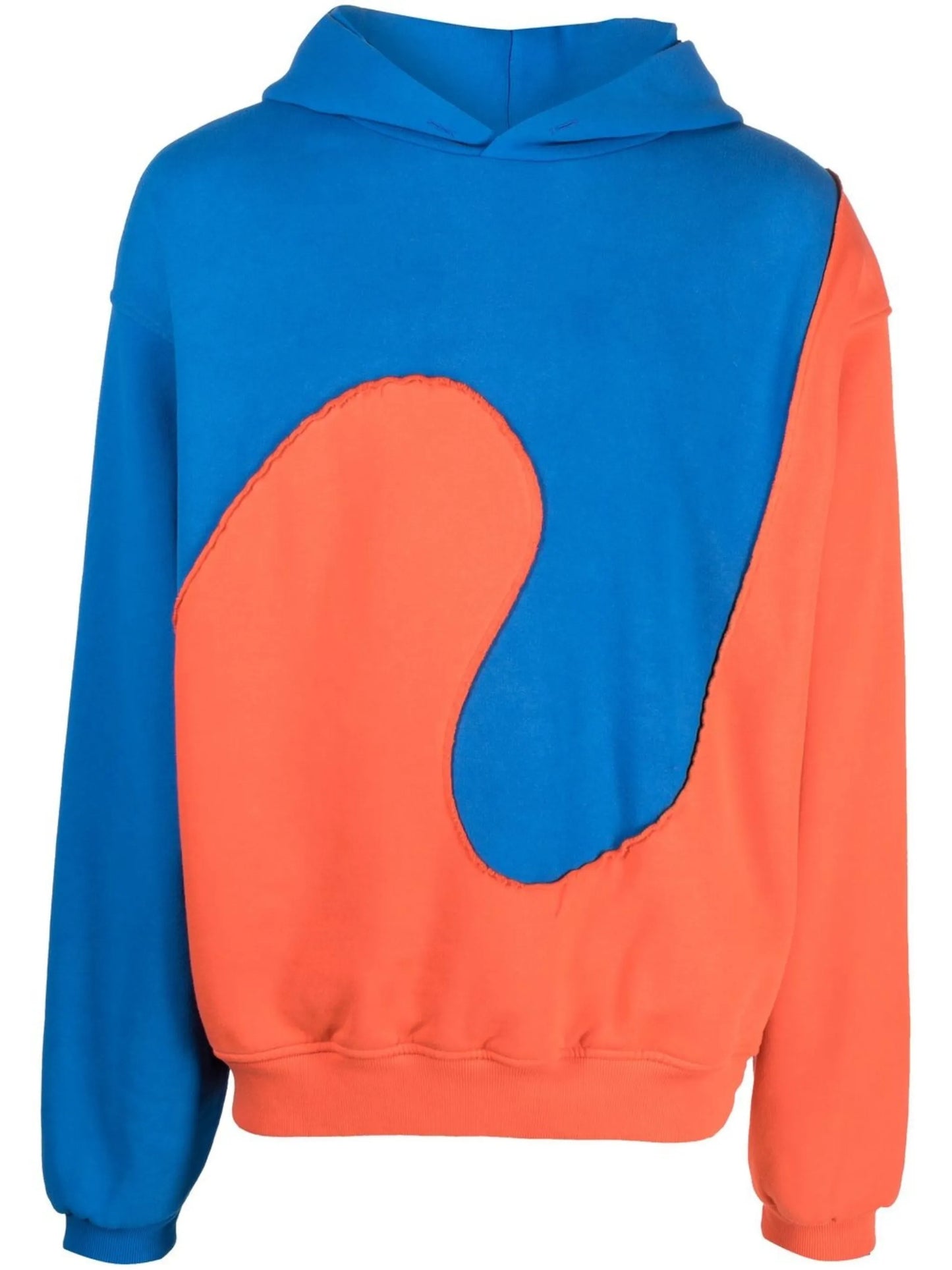 two-tone pullover hoodie