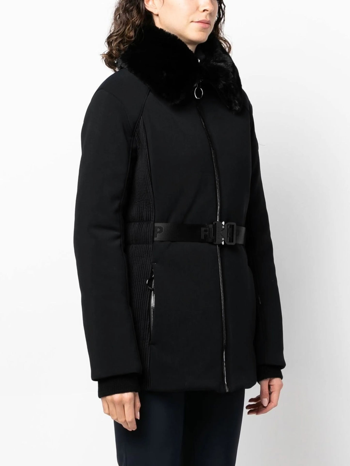 Clea belted ski jacket