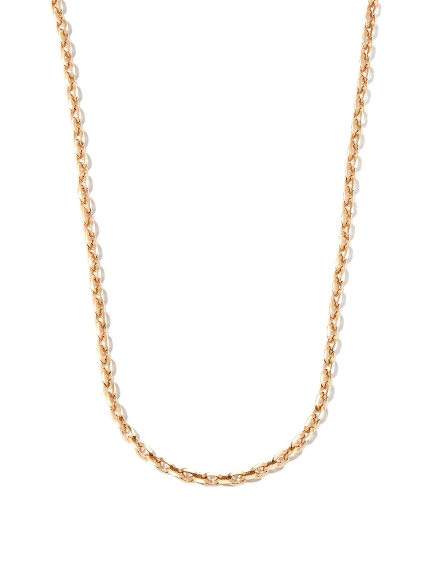 18kt yellow gold Knife Edge diamond necklace