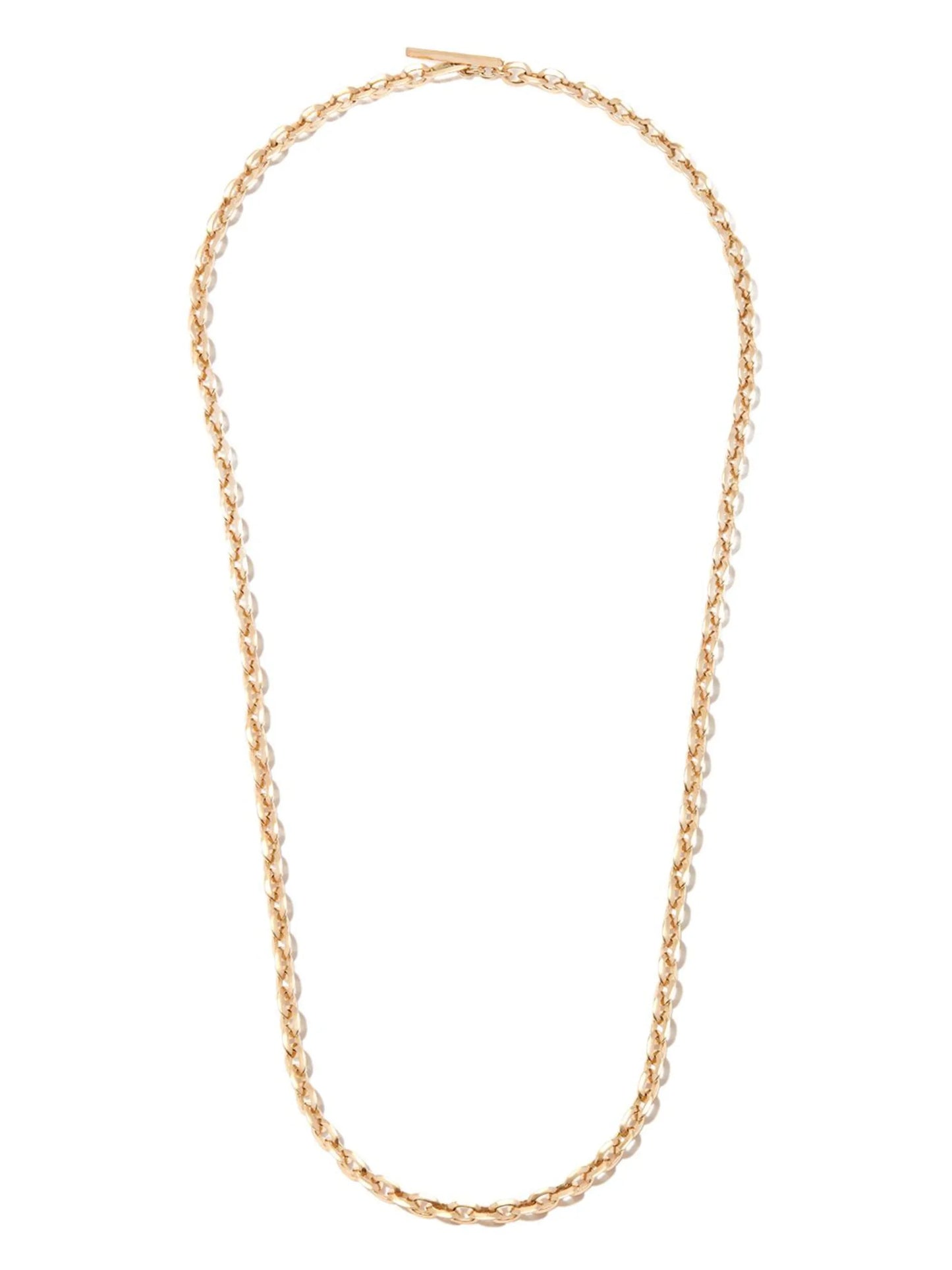 18kt yellow gold Knife Edge diamond necklace