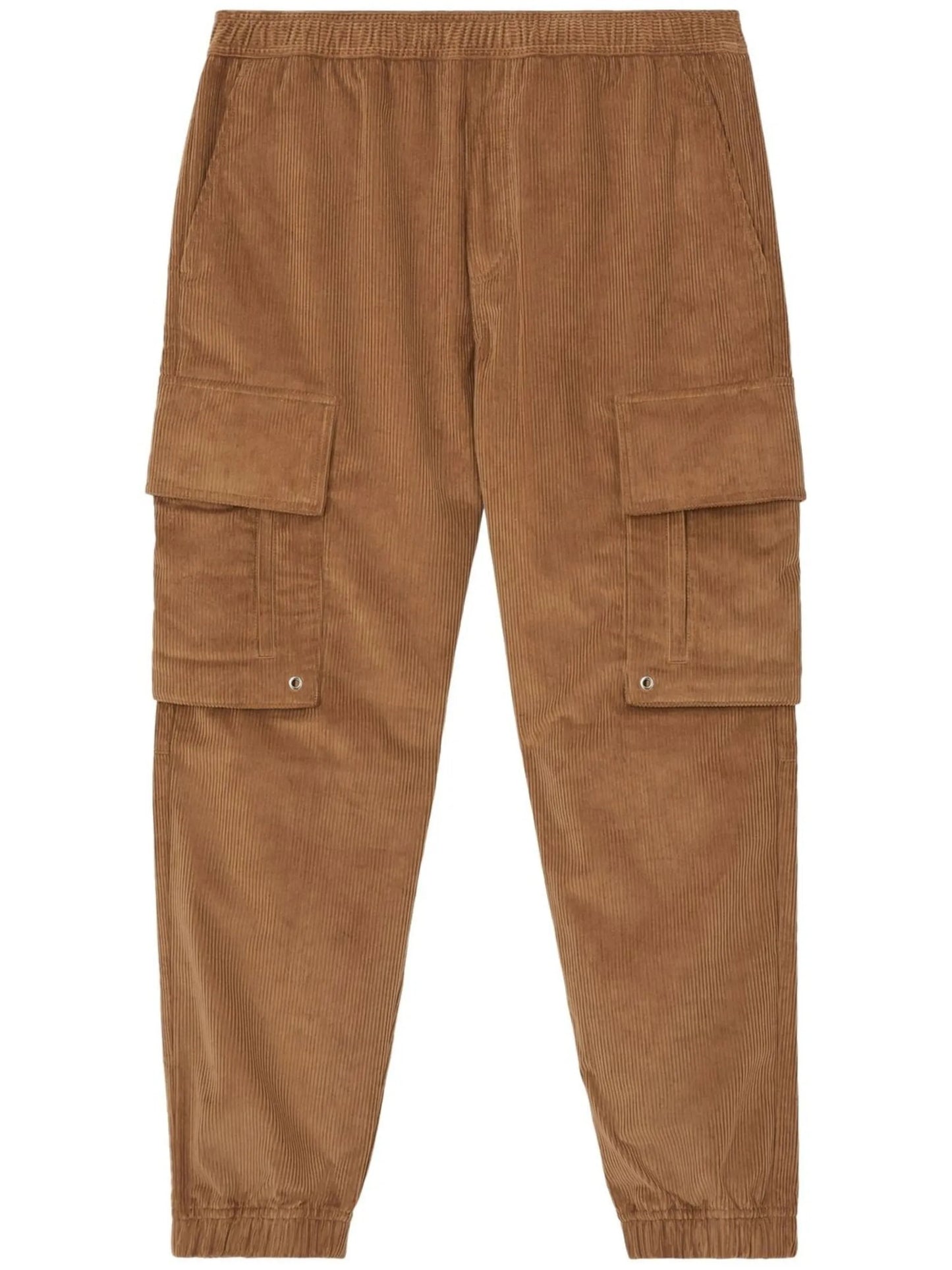 logo-plaque corduroy cargo trousers