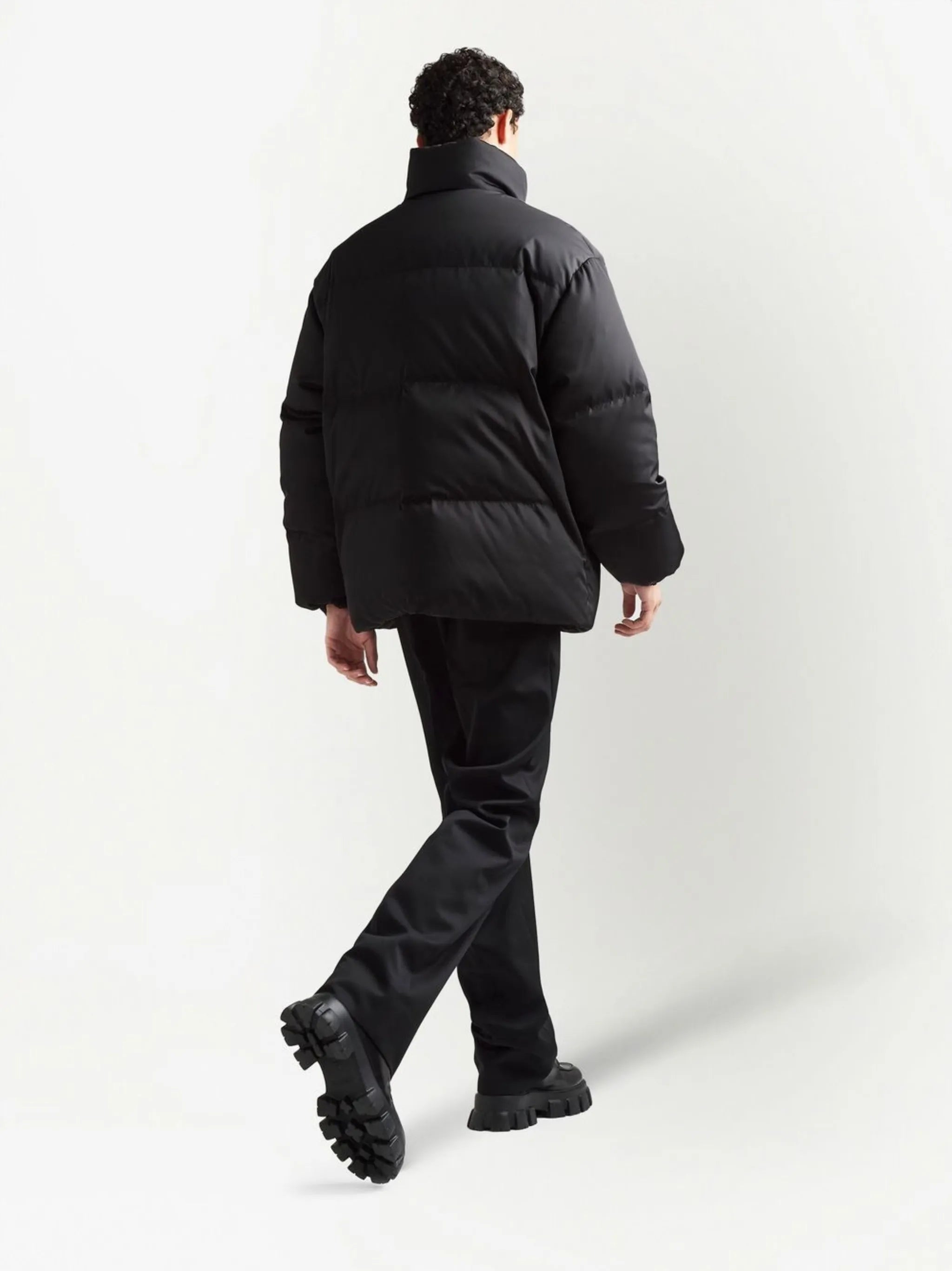 Re-Nylon reversible down jacket
