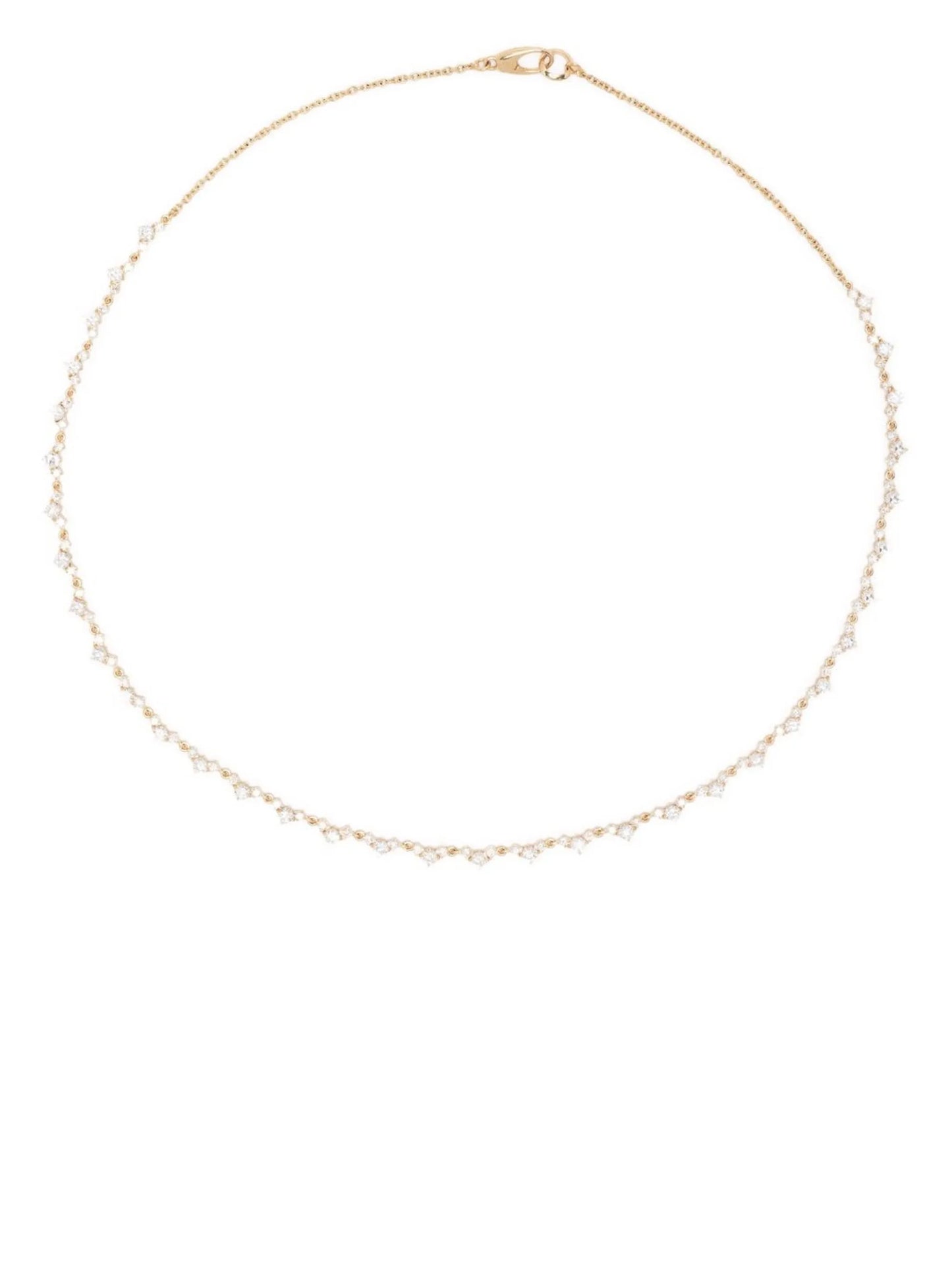 18kt yellow gold Éclat diamond tennis necklace