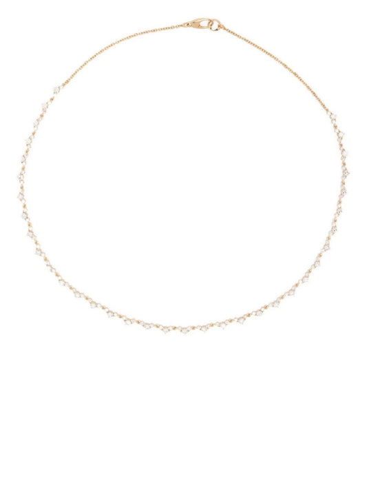 18kt yellow gold Éclat diamond tennis necklace