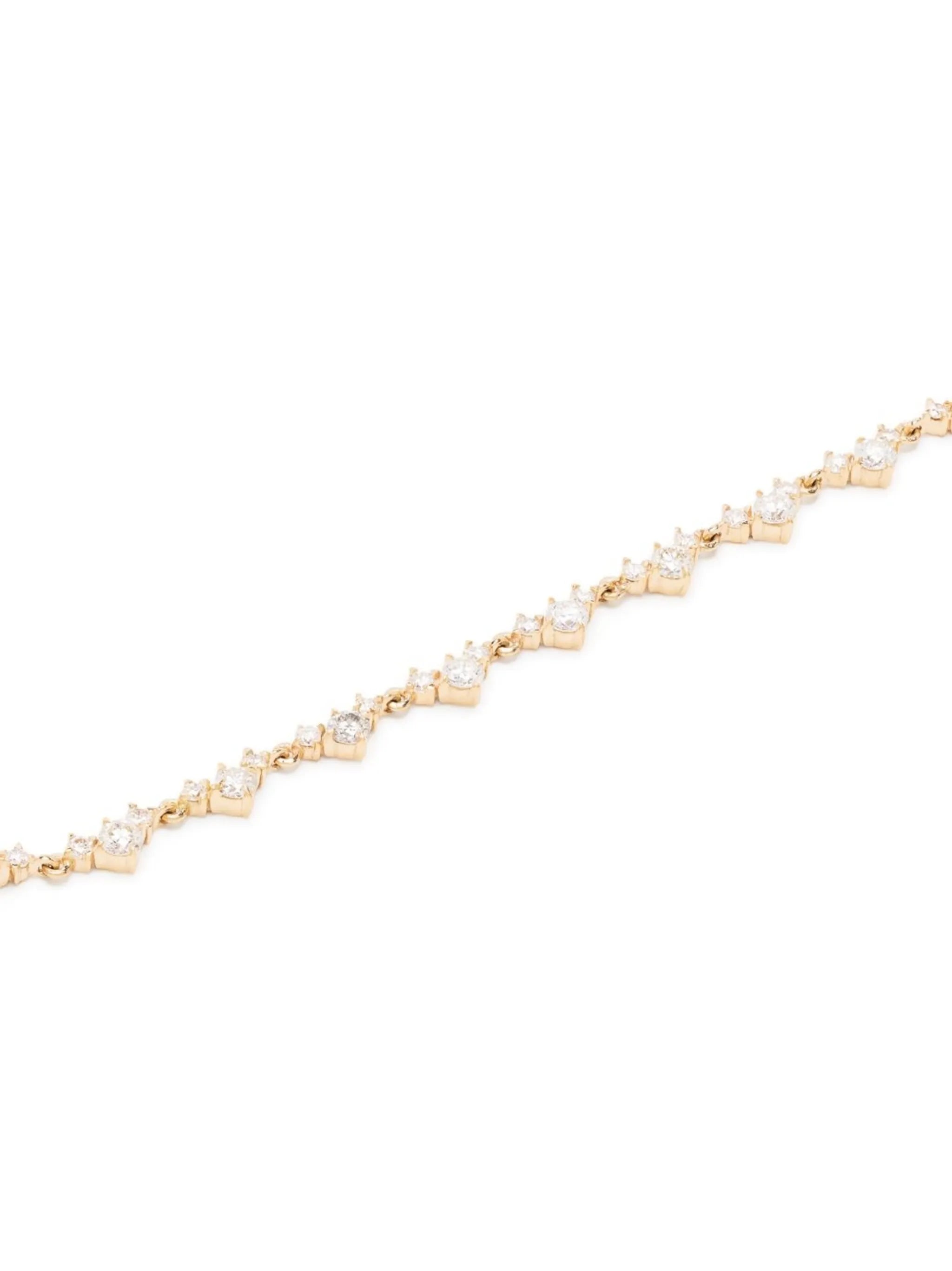 18kt yellow gold Éclat diamond tennis necklace