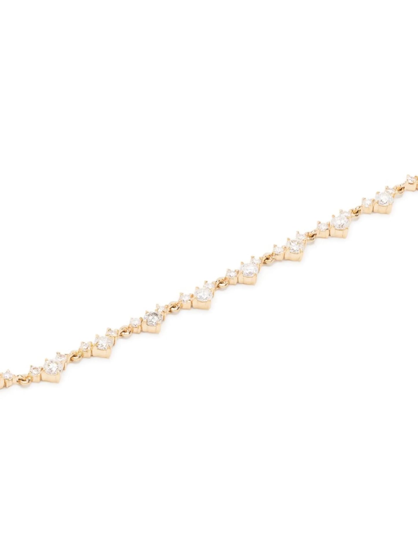 18kt yellow gold Éclat diamond tennis necklace