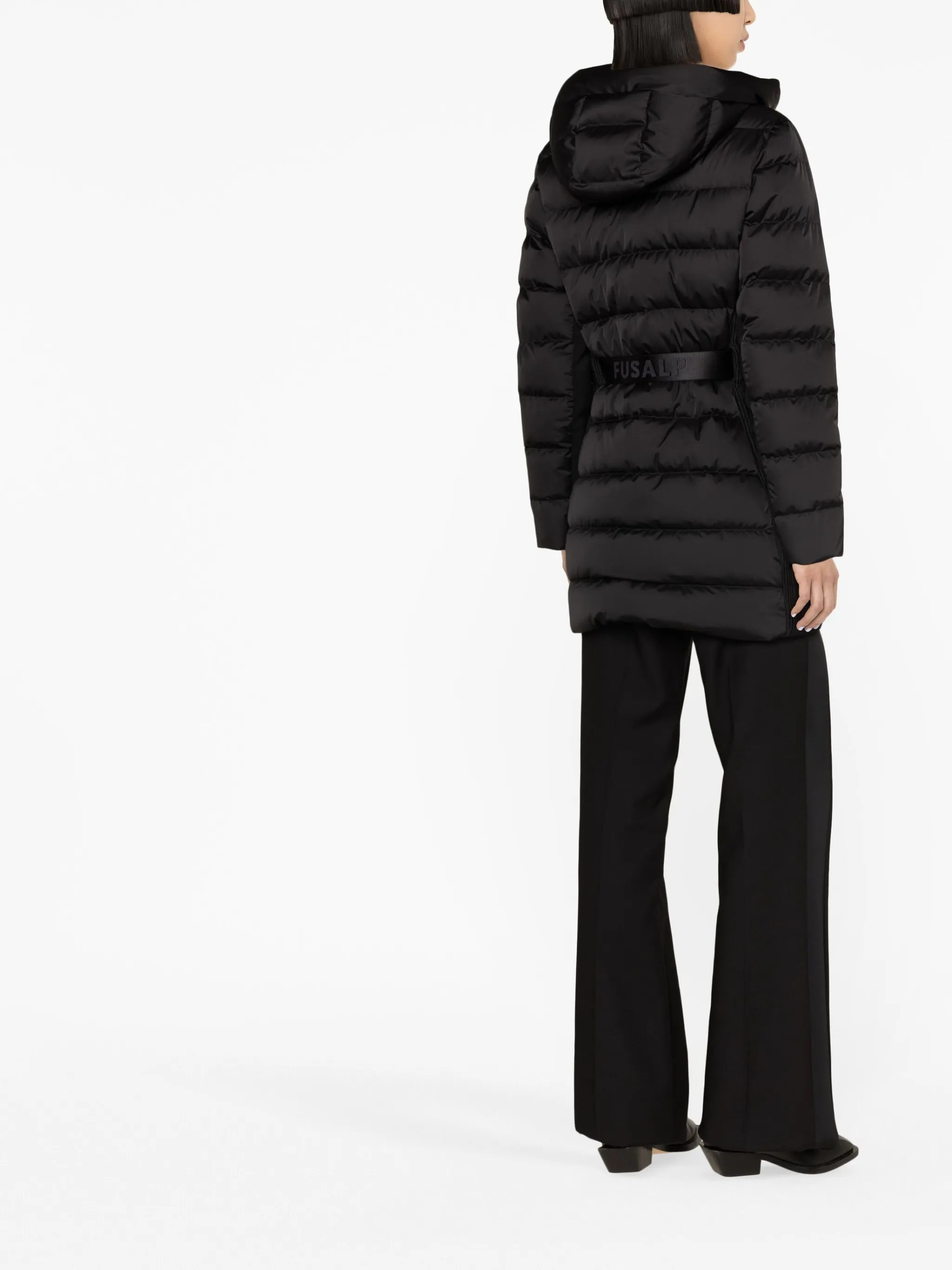 Rejina belted ski jacket