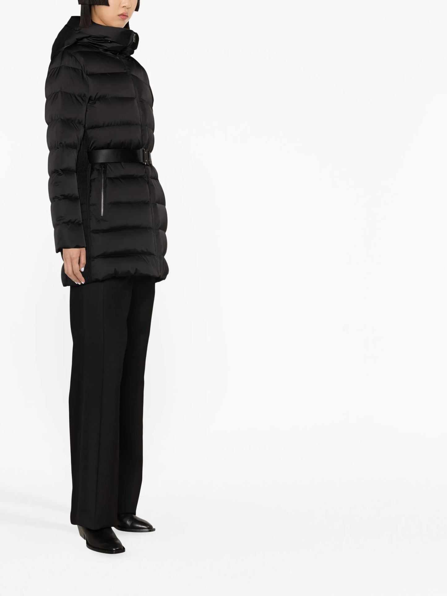 Rejina belted ski jacket