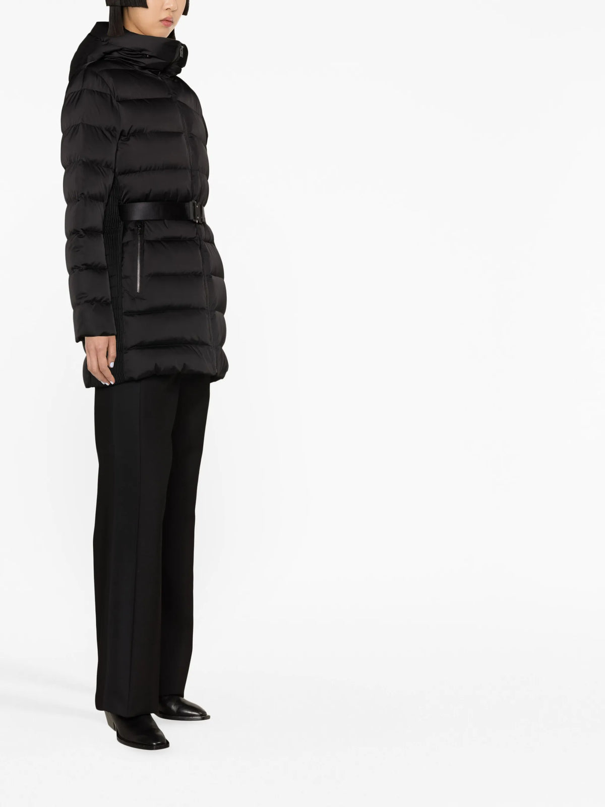 Rejina belted ski jacket