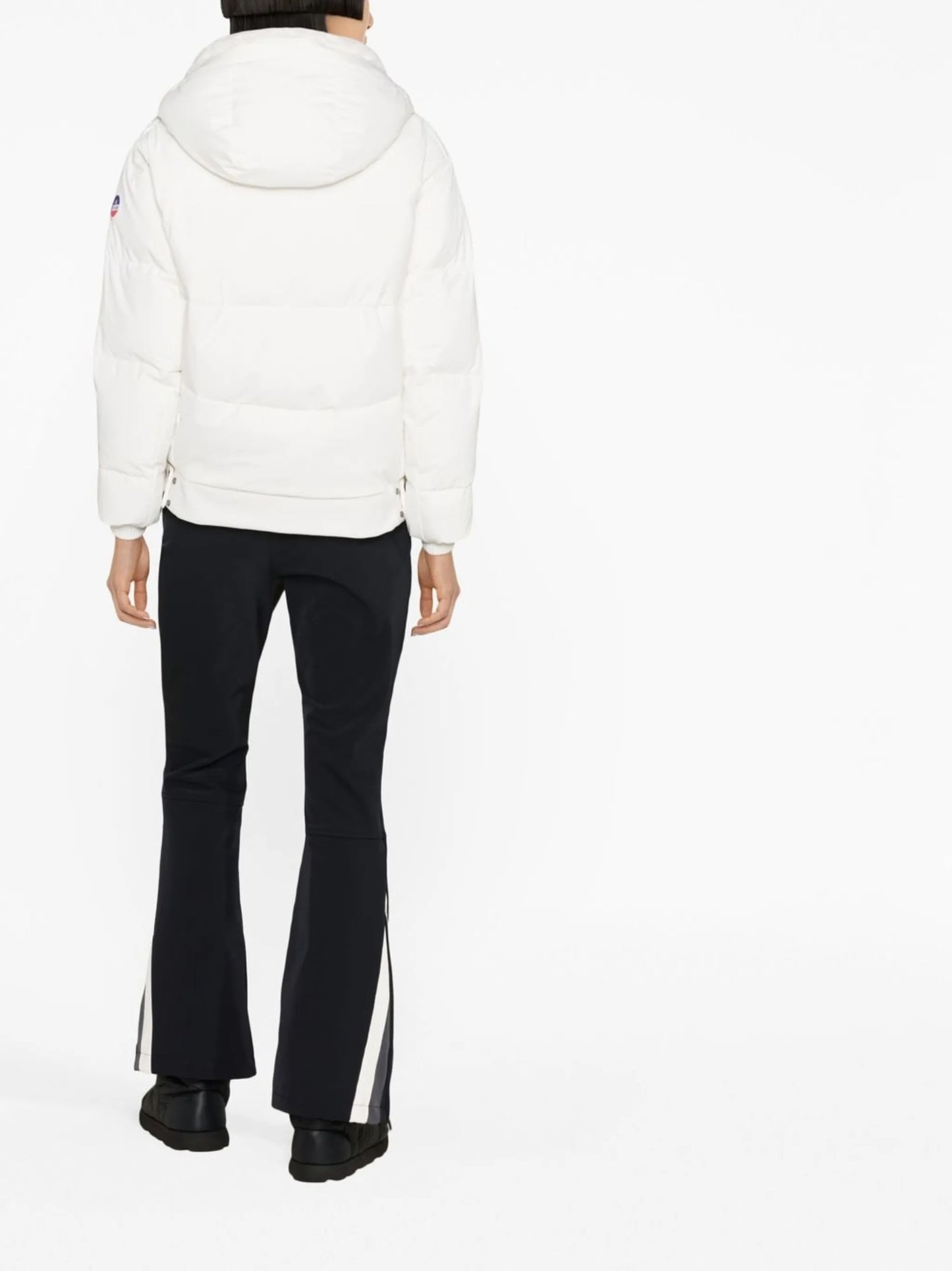 hooded zip-up padded jacket
