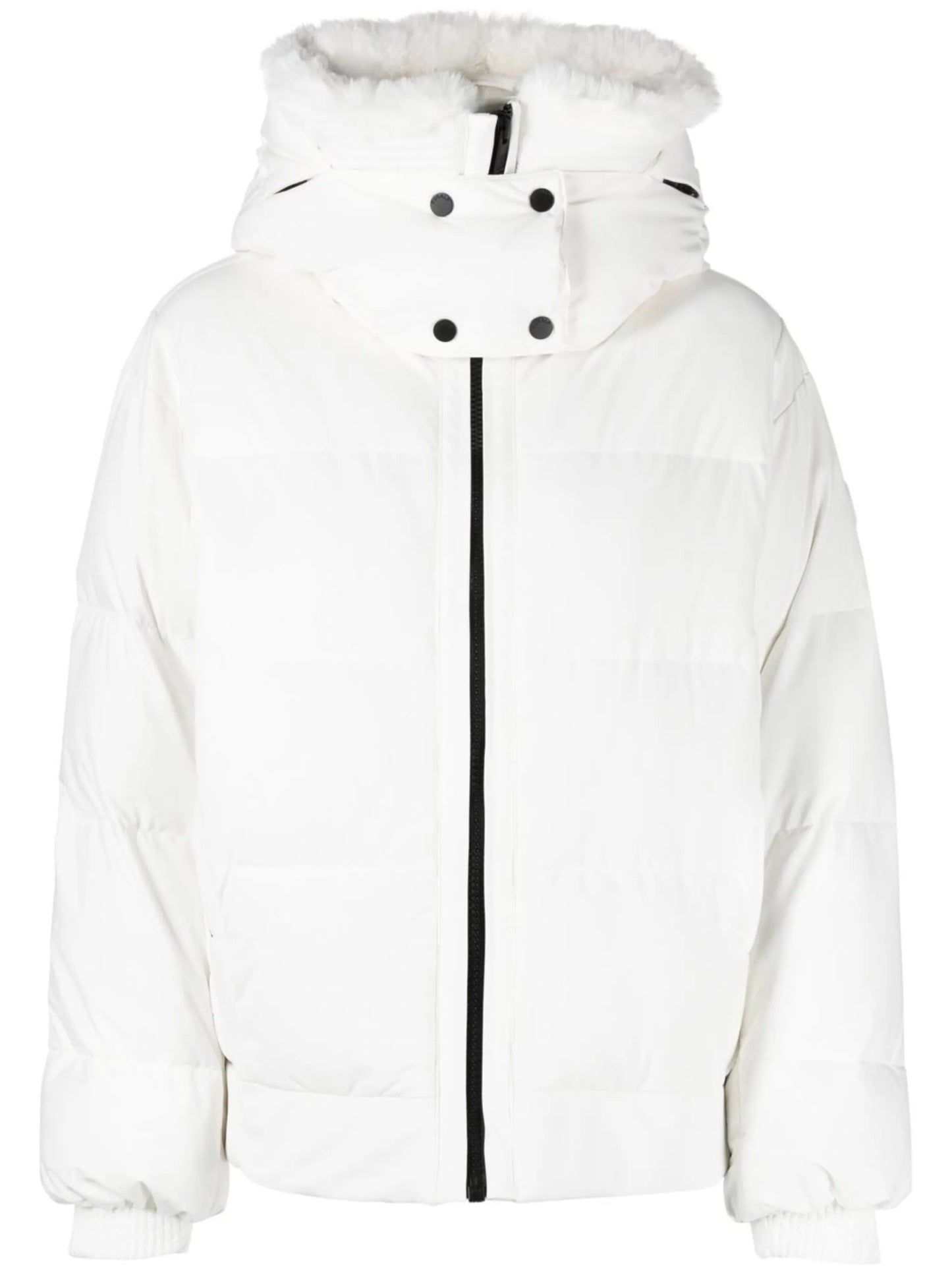 hooded zip-up padded jacket