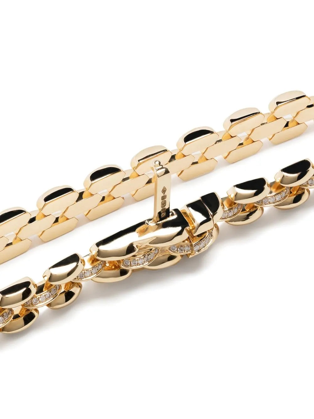 18kt yellow gold Three Row Cleo bracelet