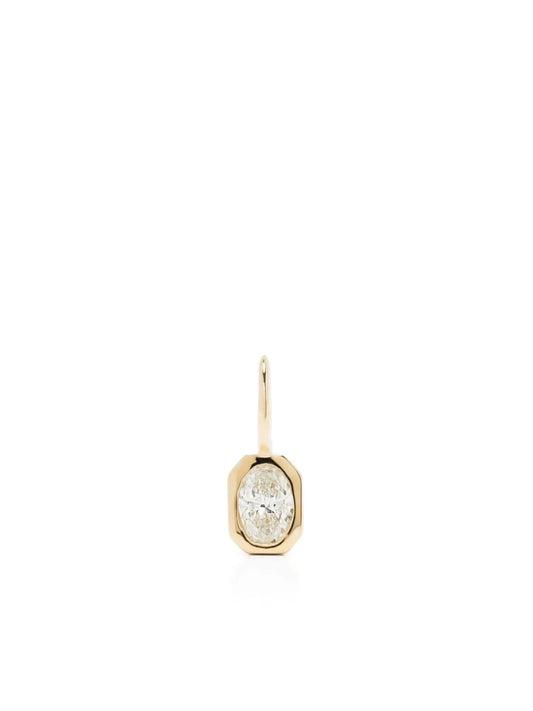 18kt yellow gold diamond solitaire charm