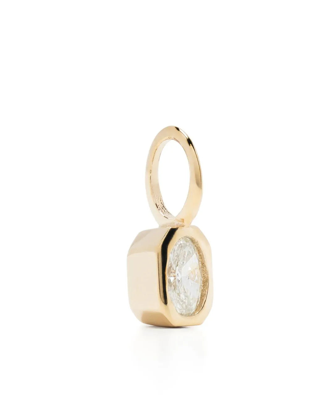 18kt yellow gold diamond solitaire charm