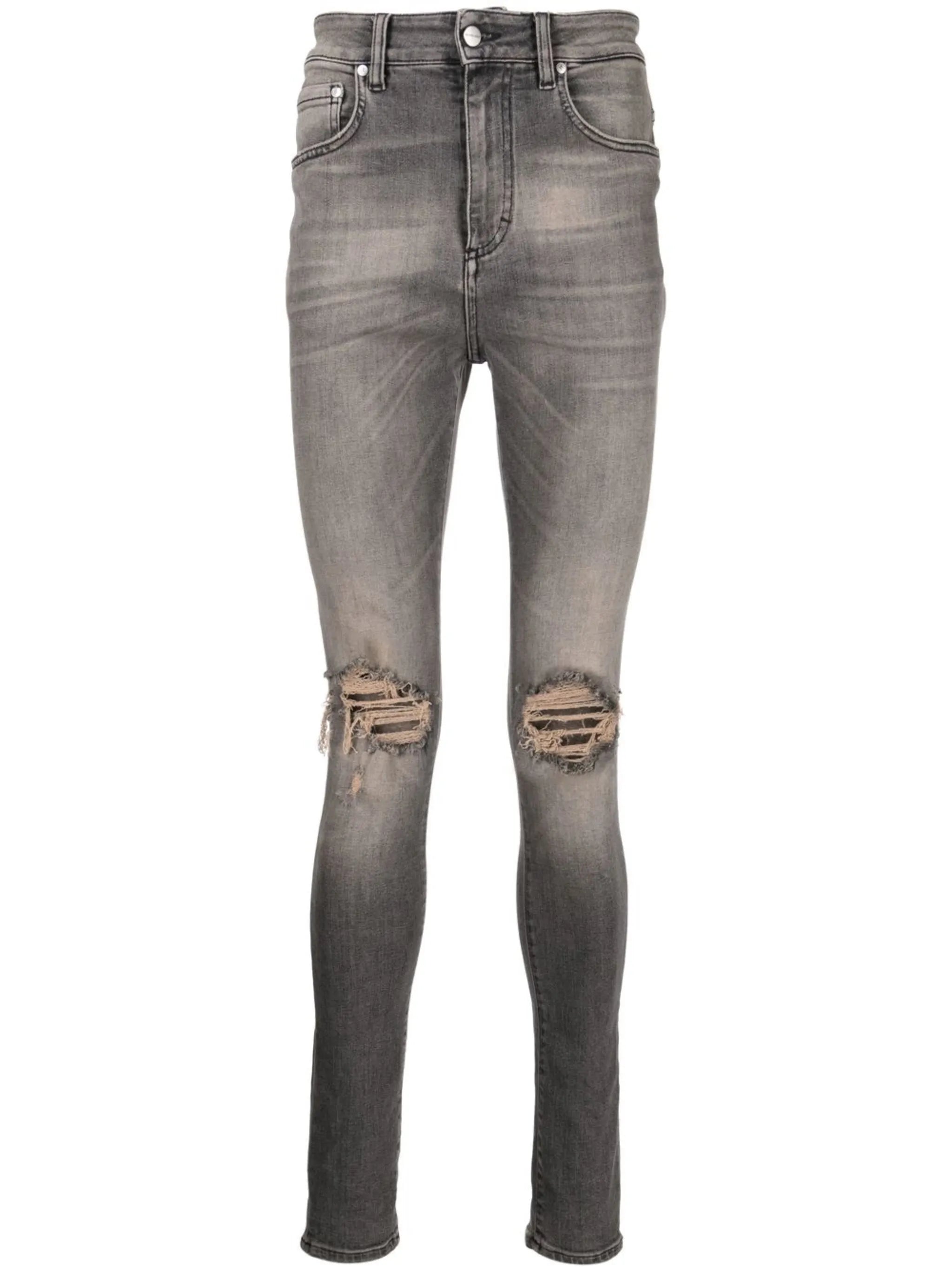 ripped-detail skinny jeans