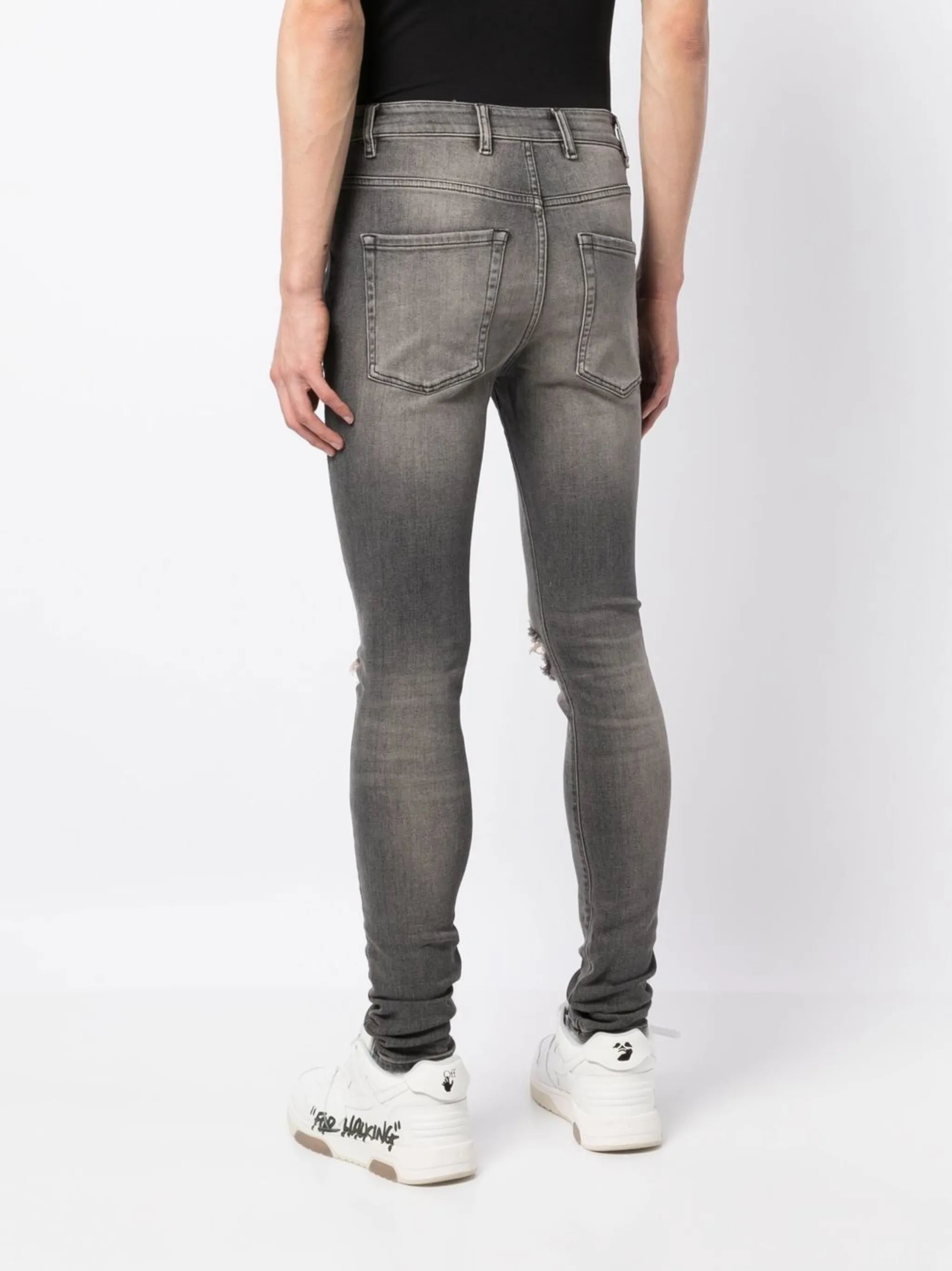 ripped-detail skinny jeans