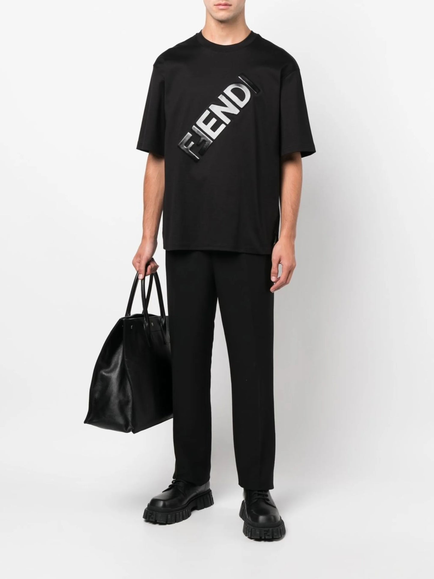 embossed-logo T-shirt