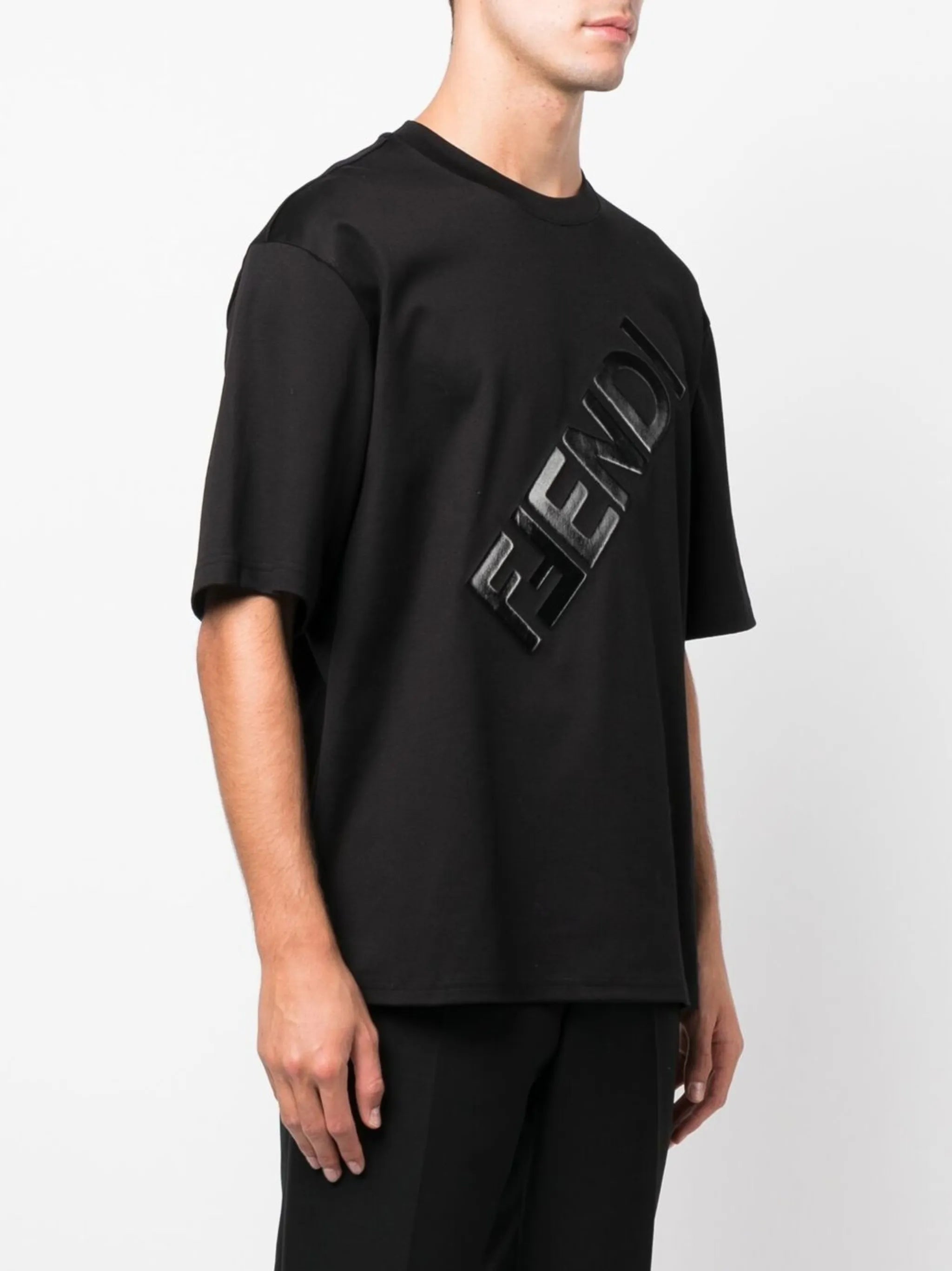 embossed-logo T-shirt