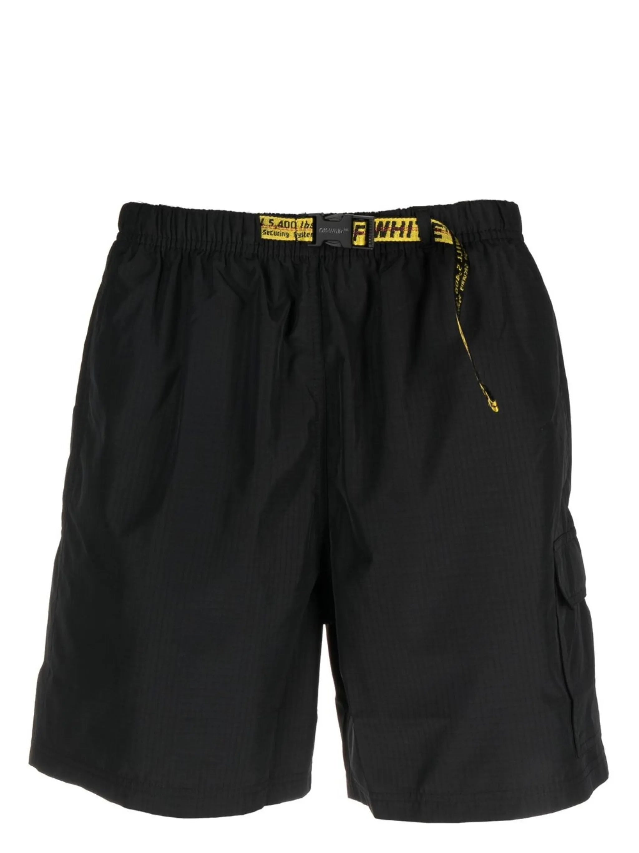 Industrial-strap swim shorts