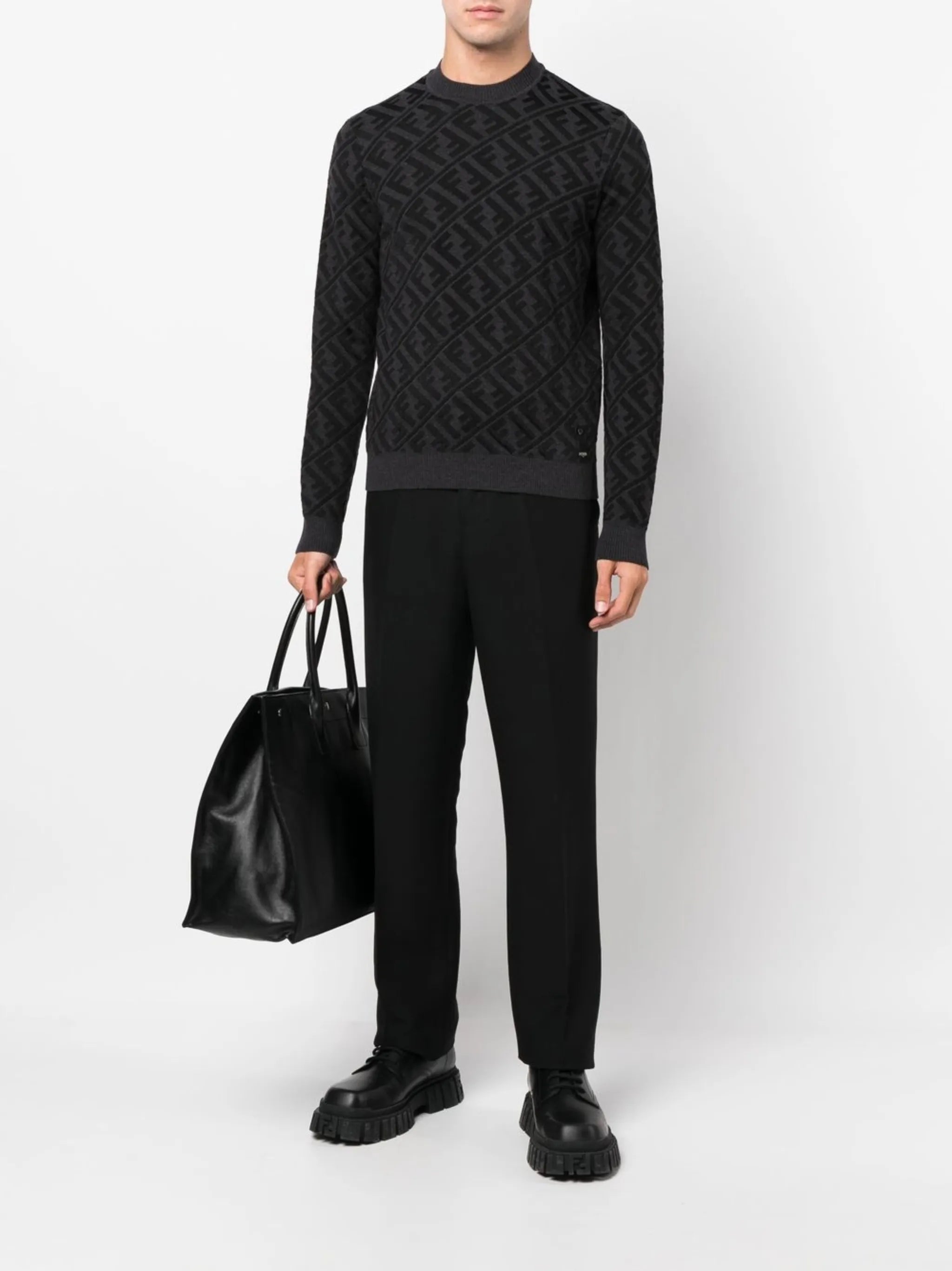 FF monogram-pattern jumper