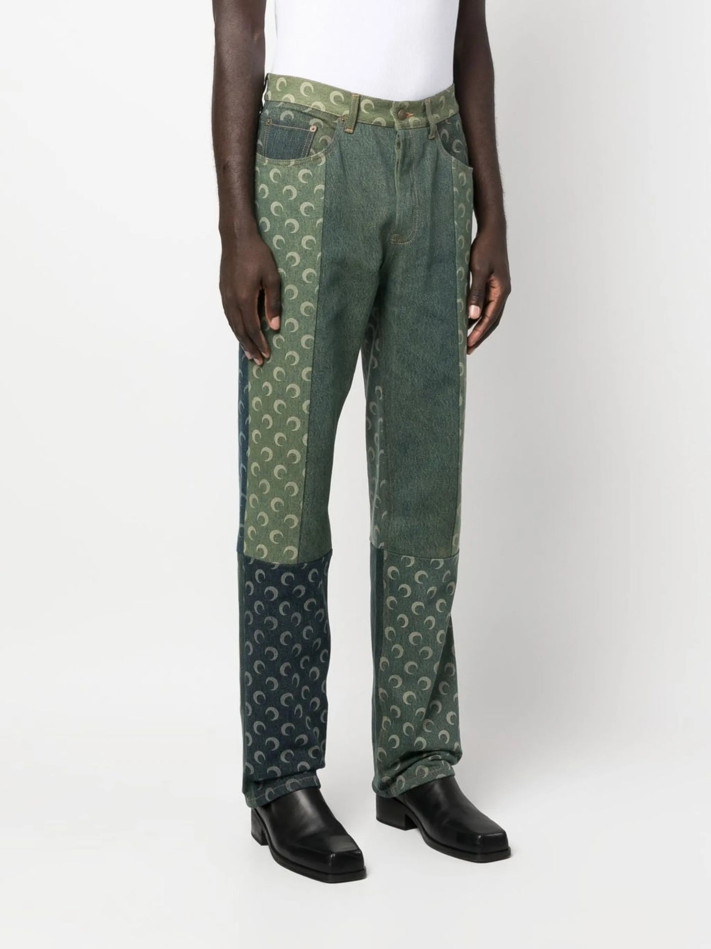 logo-print straight-leg jeans