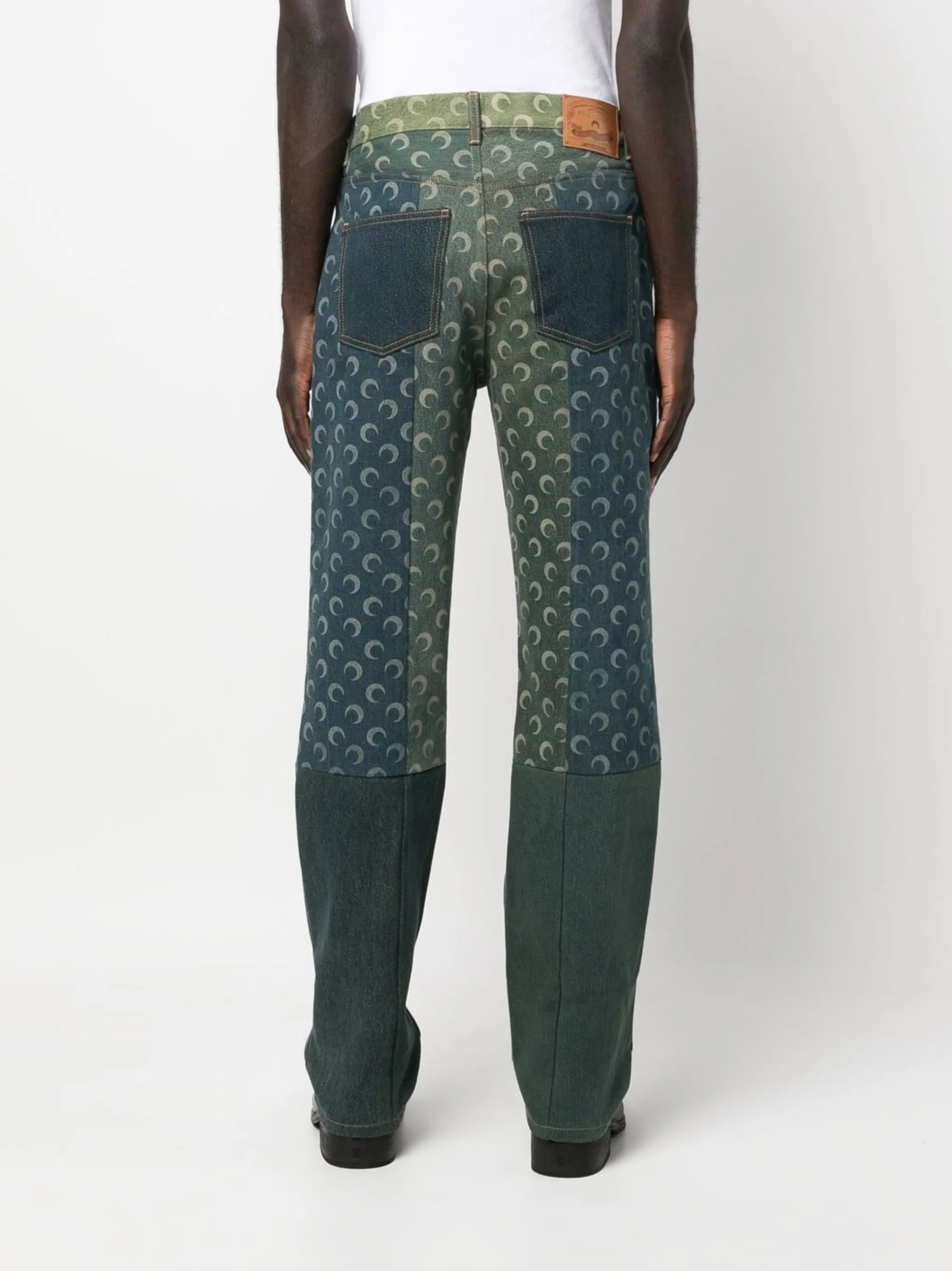 logo-print straight-leg jeans