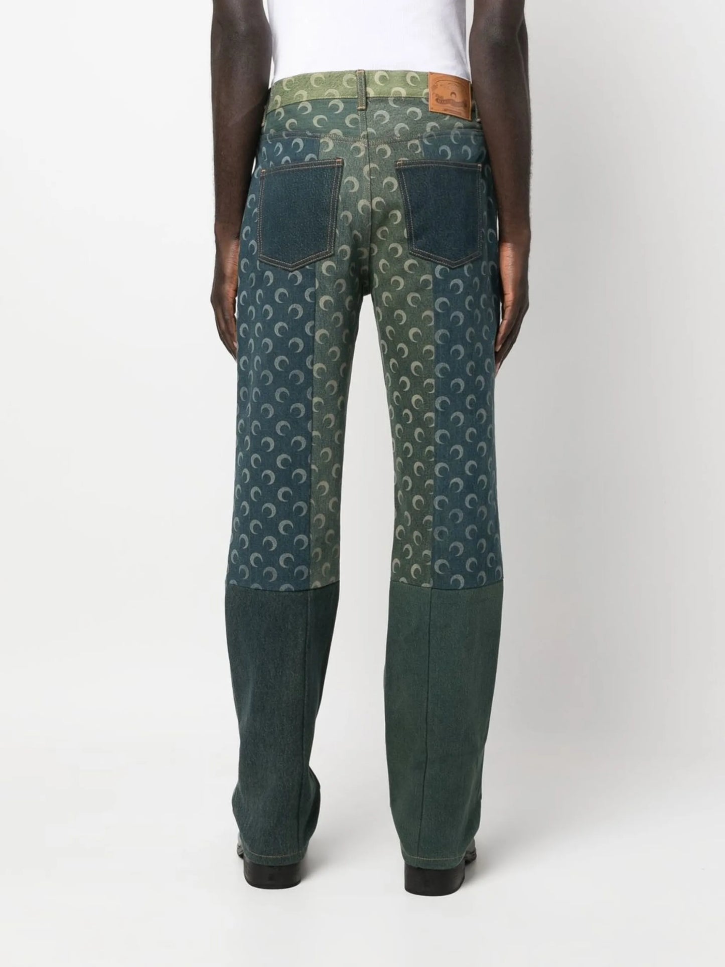 logo-print straight-leg jeans