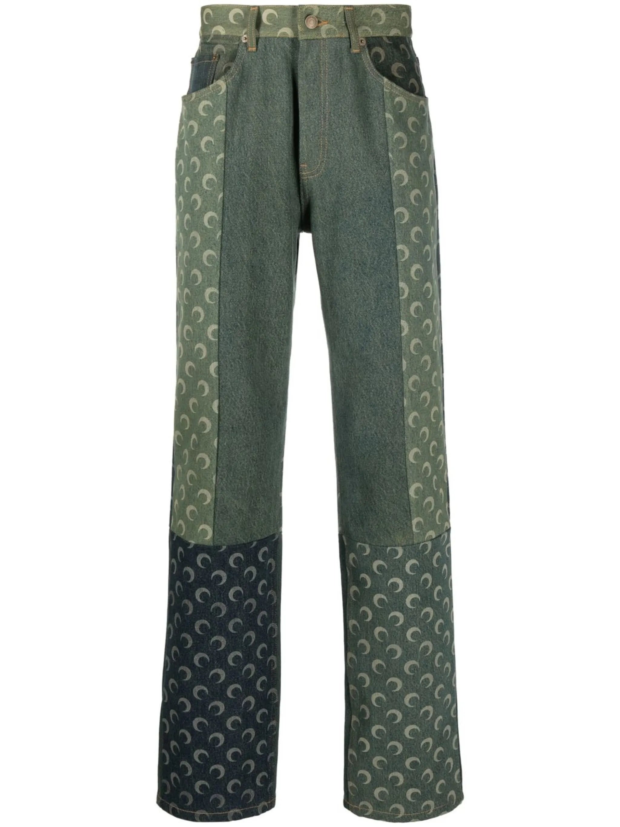 logo-print straight-leg jeans