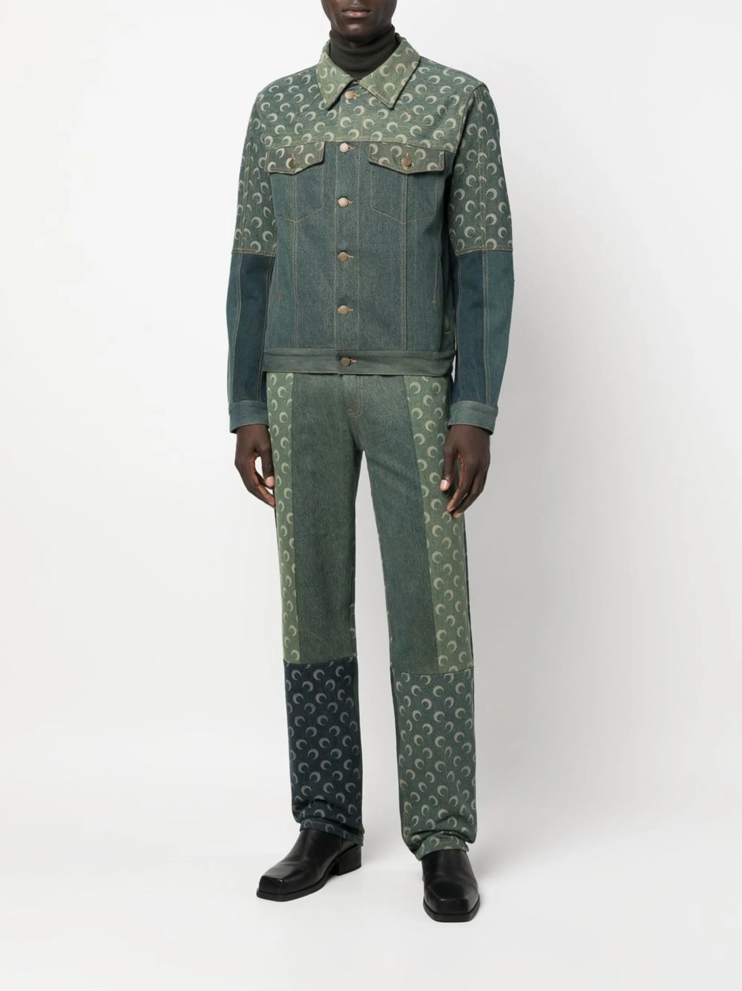logo-print straight-leg jeans