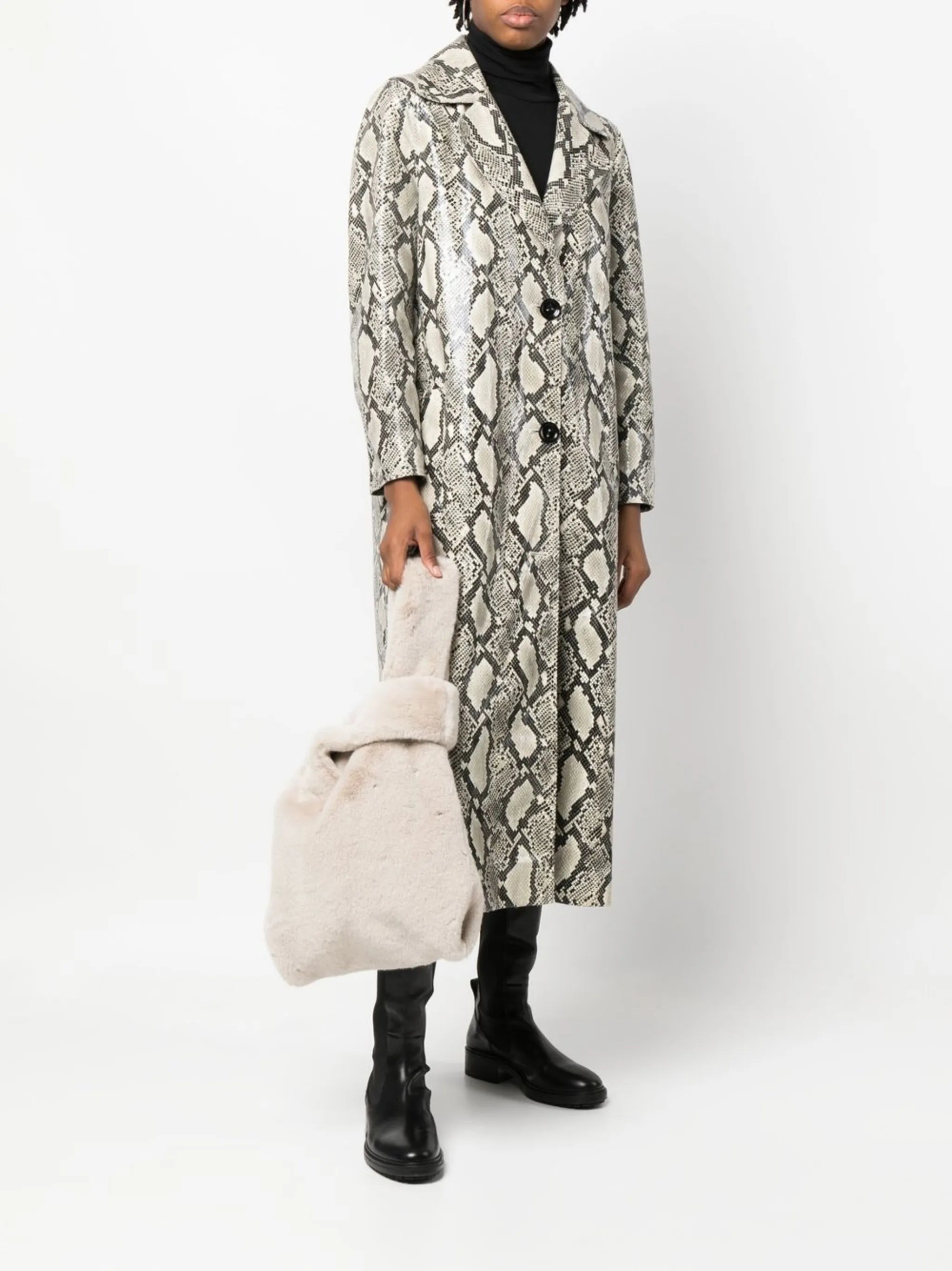 Mano Market faux-fur tote