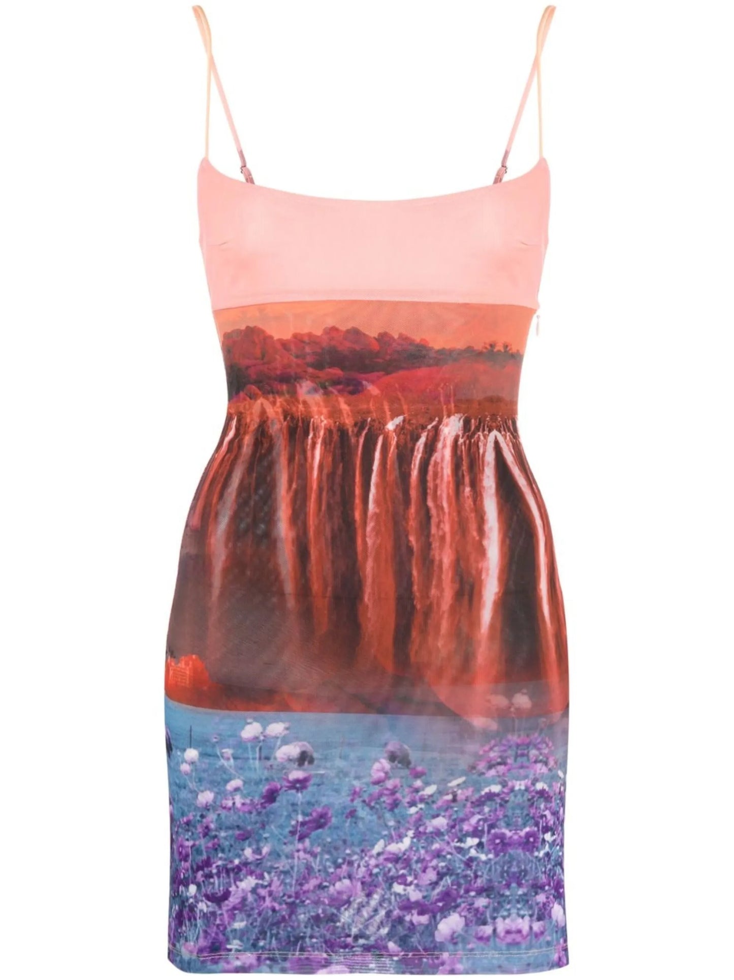 Anya abstract-print mini dress