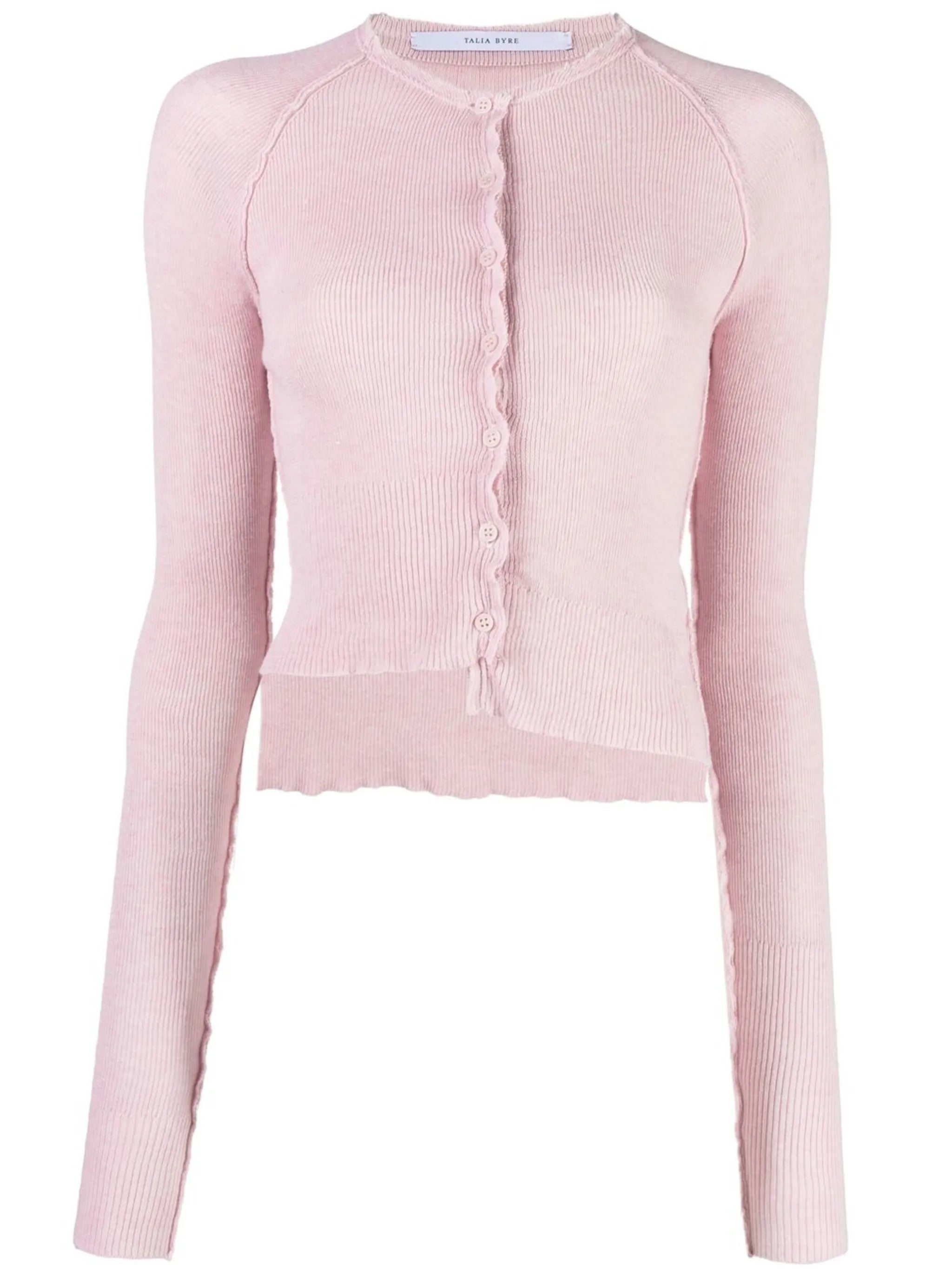 fine-knit cotton cardigan